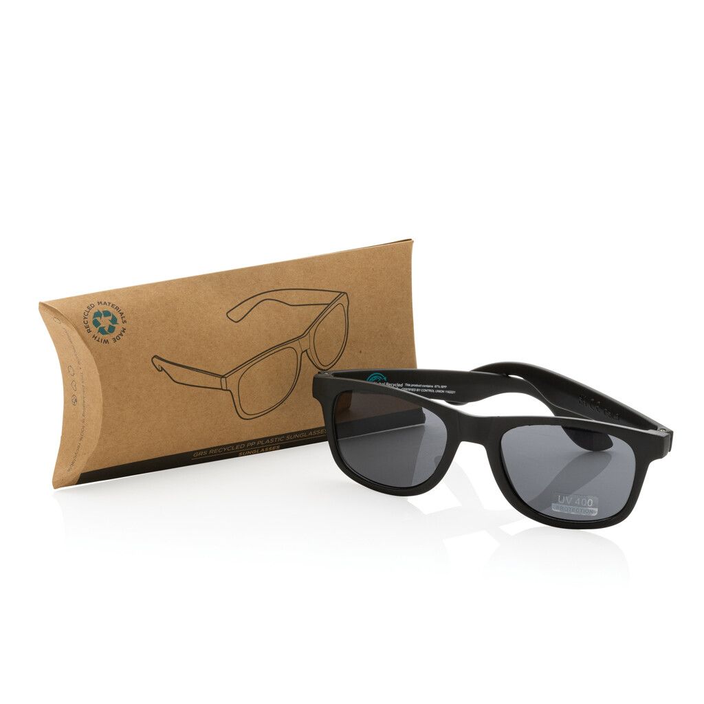 Sonnenbrille aus RCS recyceltem PP-Kunststoff - schwarz-186