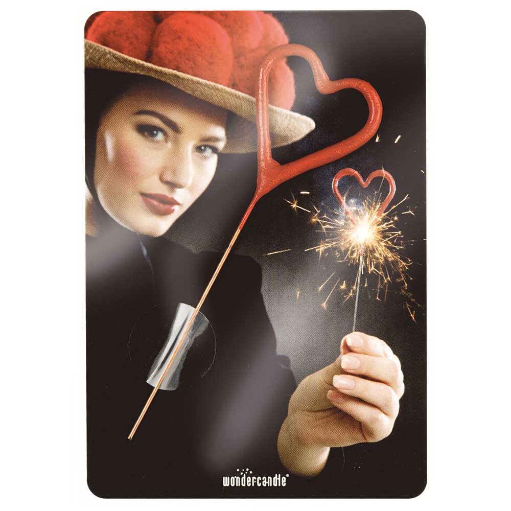 Wondercandle Mini mit Wondercard  - Baum, gold-659
