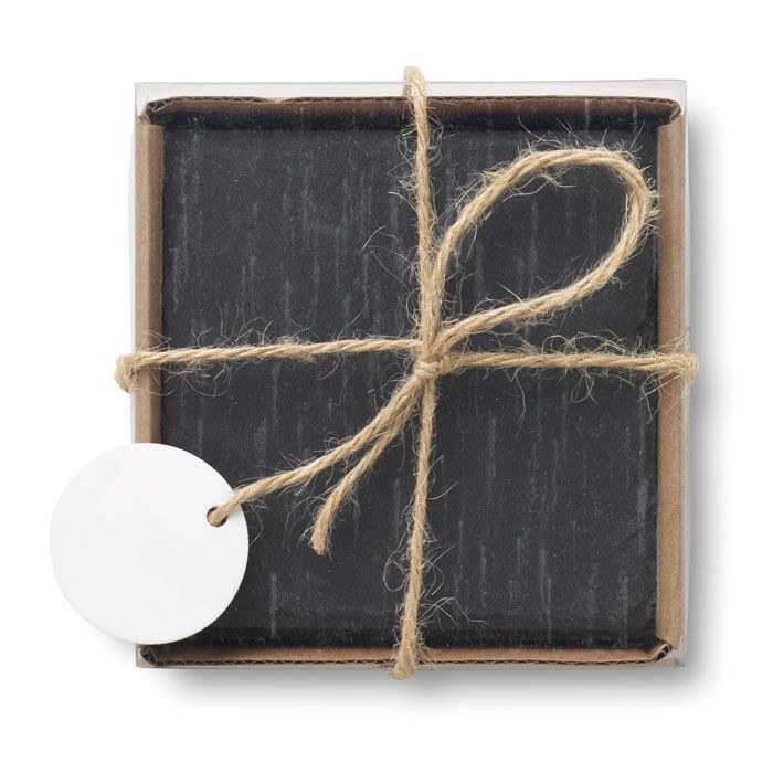 Untersetzer-Set SLATE4 - schwarz-325