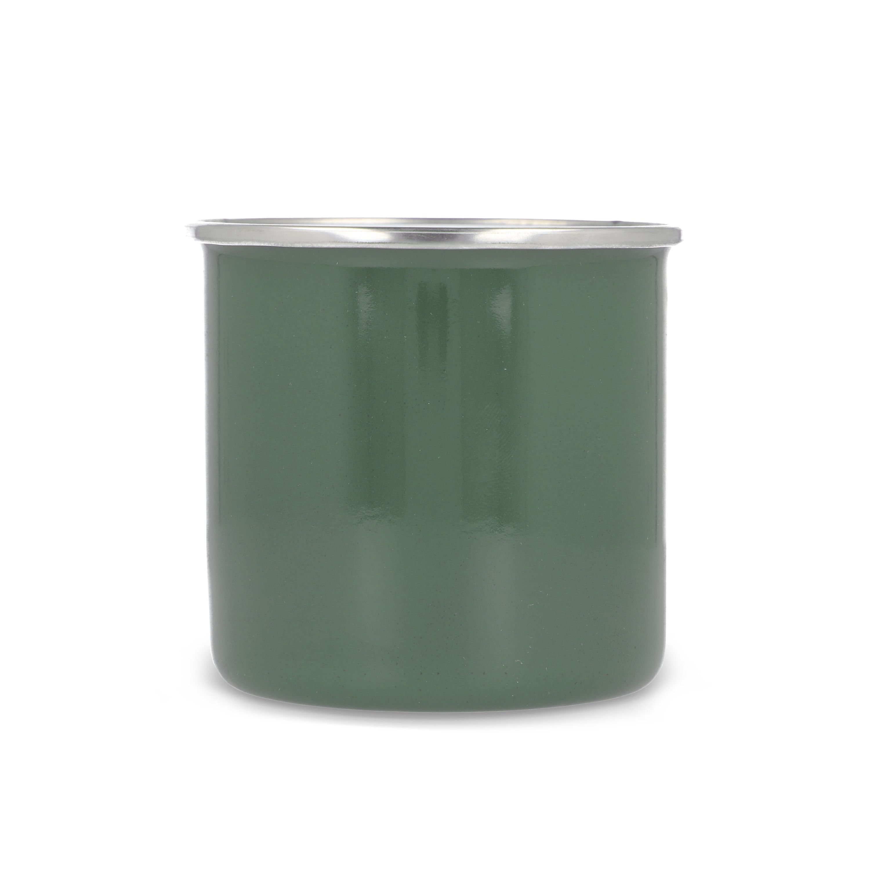 Emalie Becher 350ml - olivgrün-531