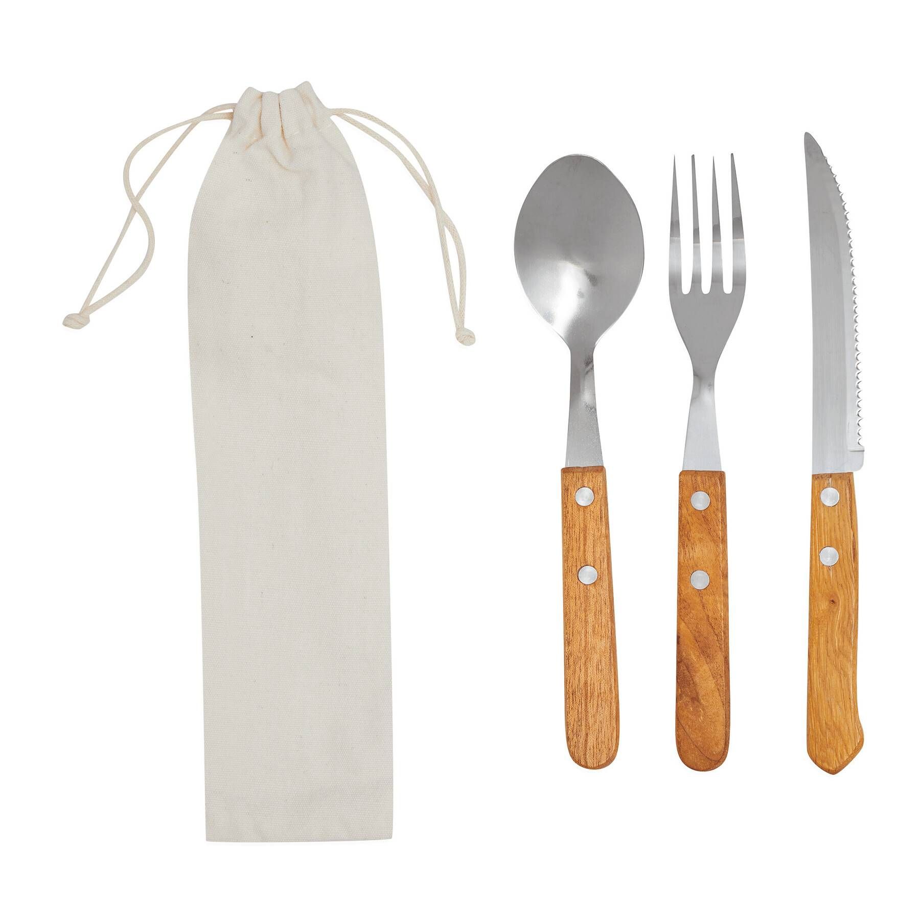 Besteckset ECO TRIP - braun - silber-241