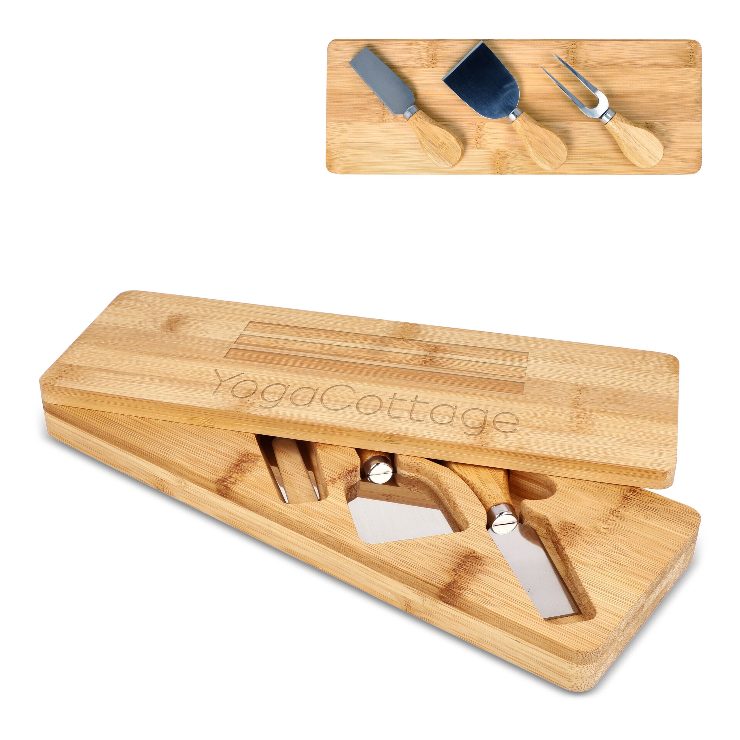 3er Bambus-Käse-Servier-Set - natur-382