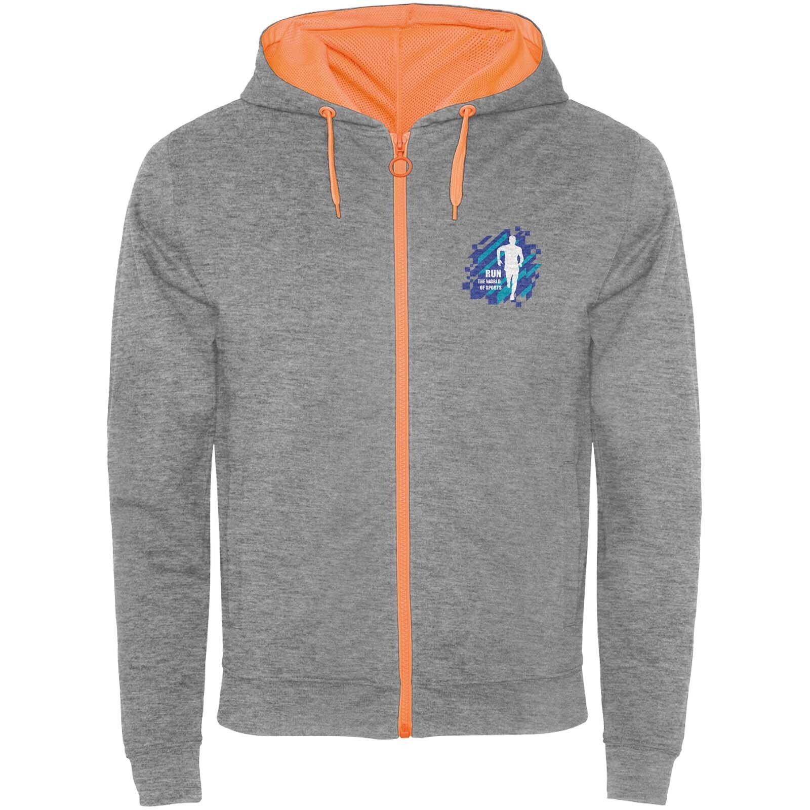 Fuji Kaputzensweatjacke  - heather grau - S-973