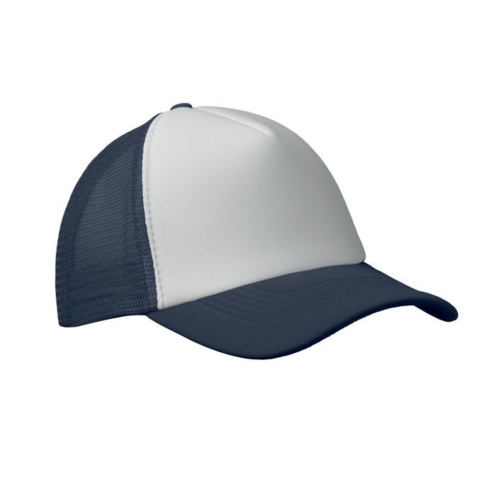 Truckers Cap BUBBLE - weiß - dunkelblau-229