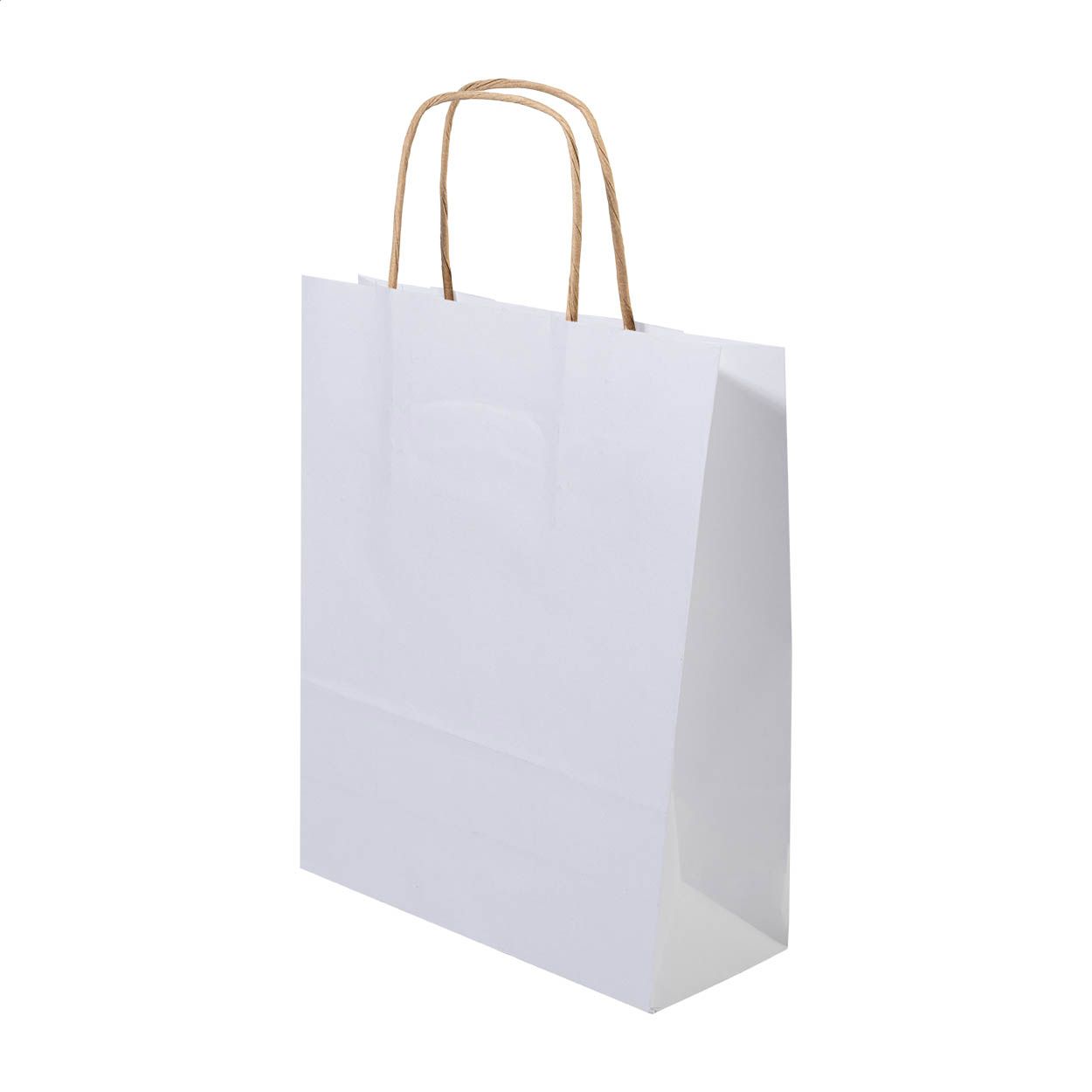Papbag M Papiergeschenktasche, mittel - weiß-474