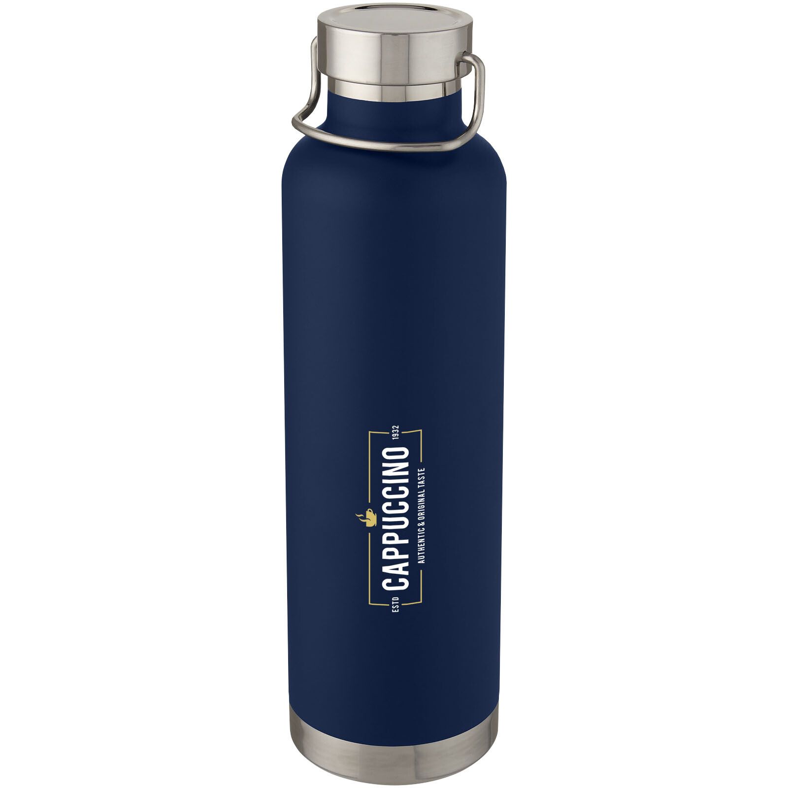 Thor 1 l Kupfer-Vakuum Isoliersportflasche - dunkelblau-619