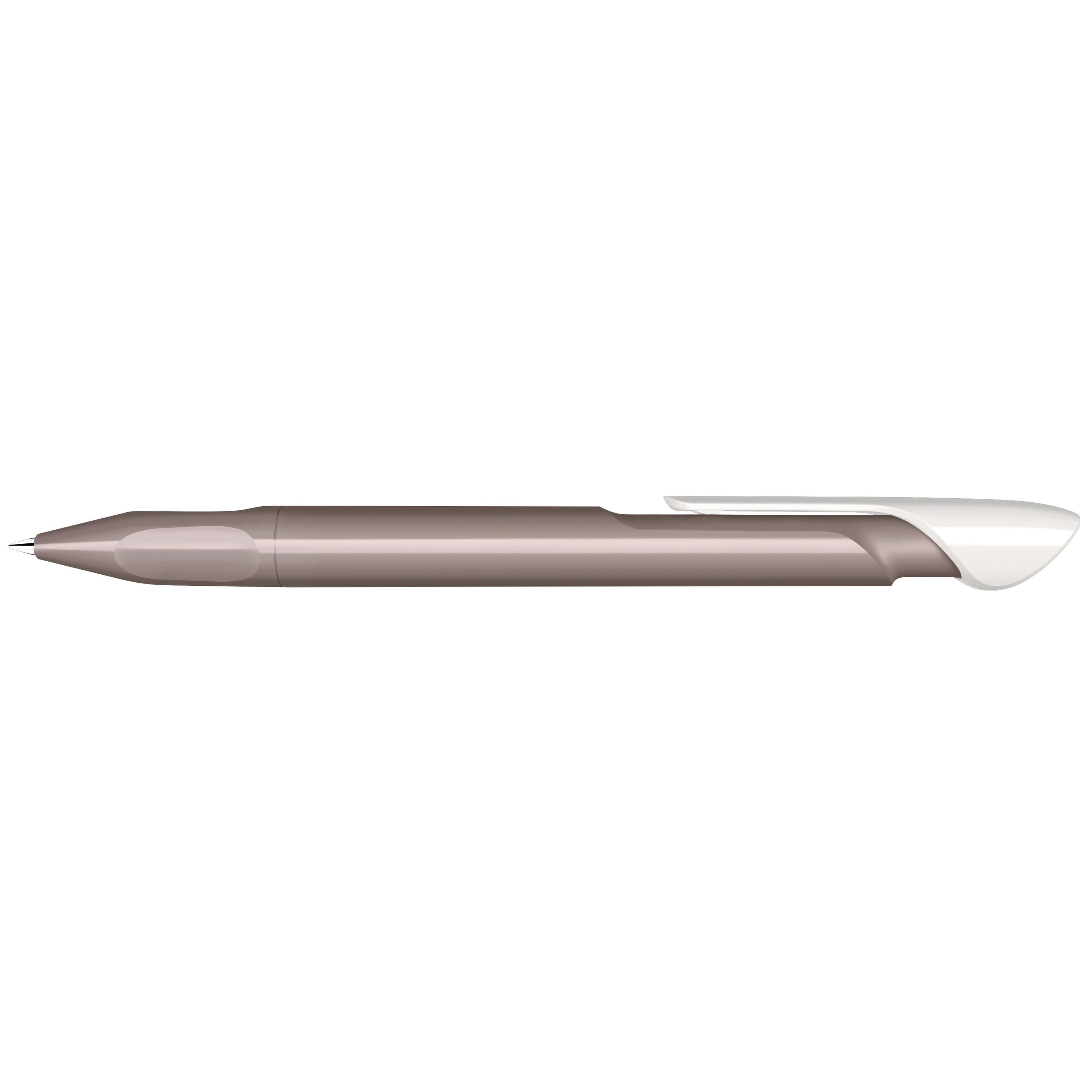 Evoxx Duo Polished Recycled Druckkugelschreiber - warmes grau-19