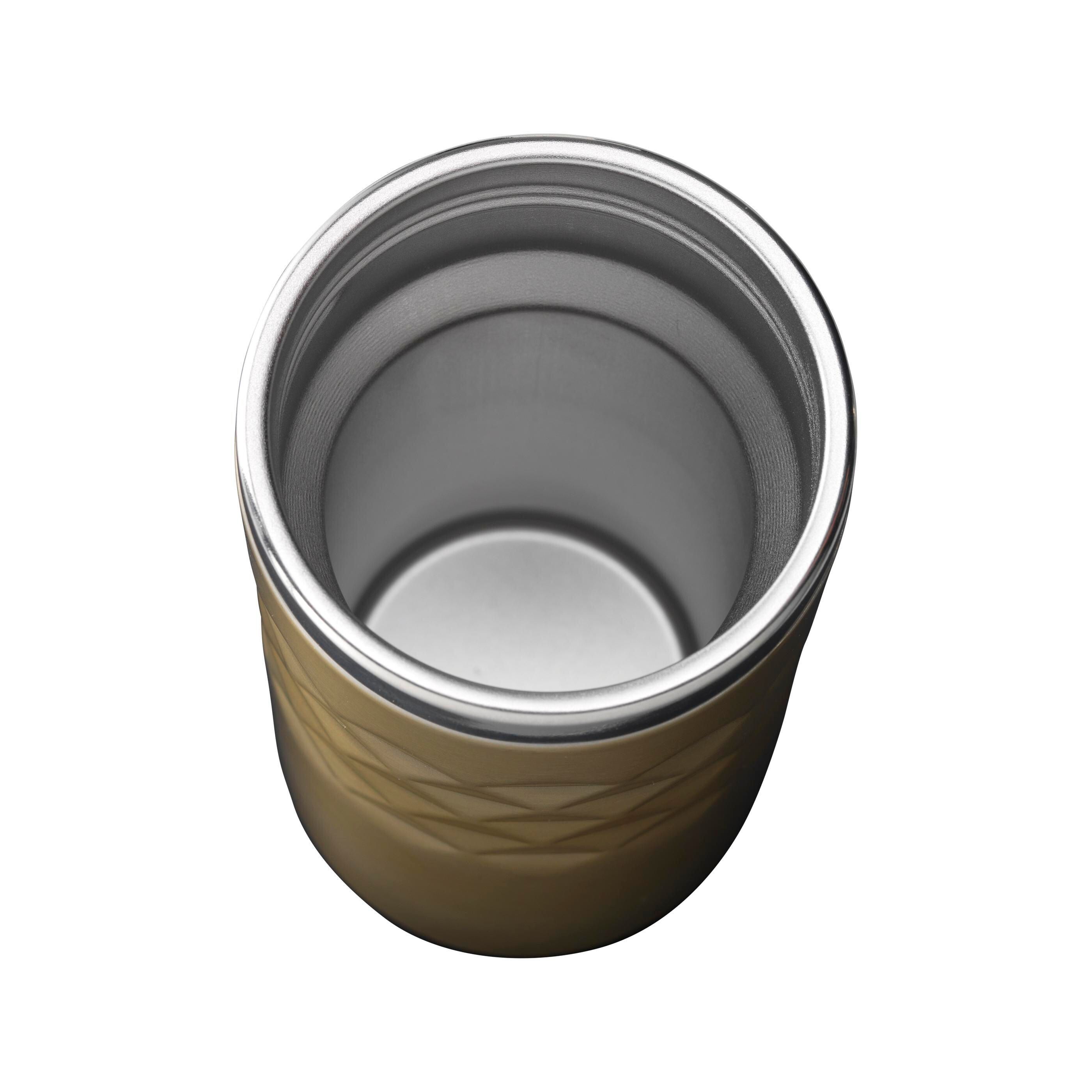 Geometric Mug RCS Recycled Steel 280 ml Thermobecher - beige-606