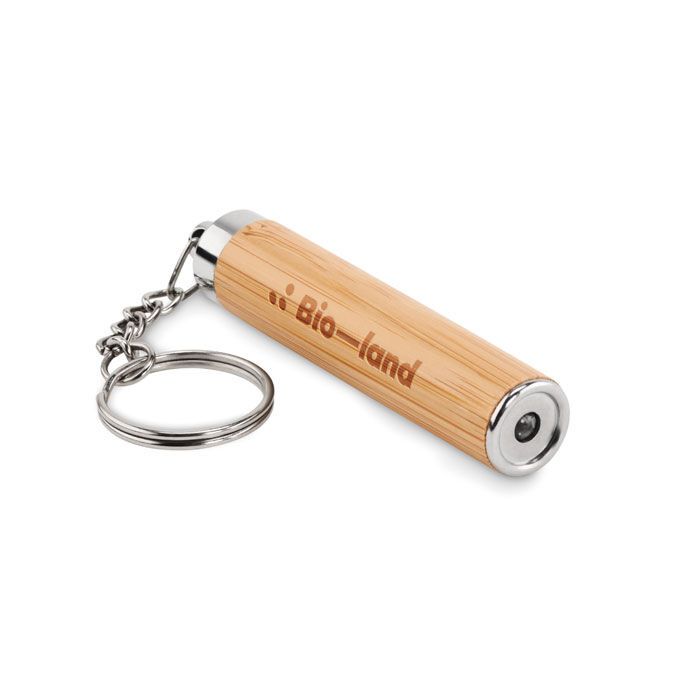 Schlüsselring mit Taschenlampe PIANTI - holz-464