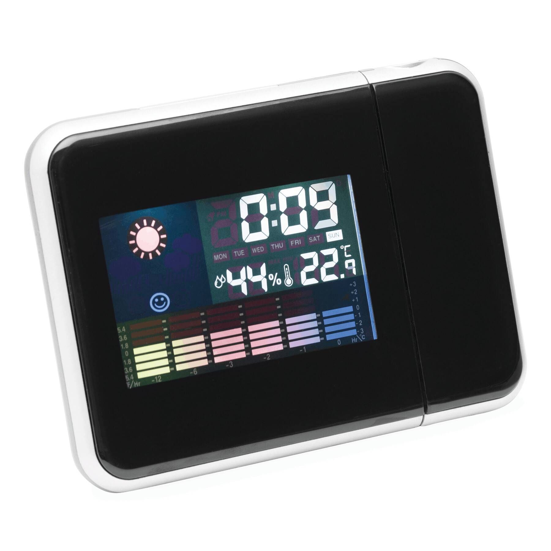 Projektionsuhr COLOUR PRO - schwarz-93