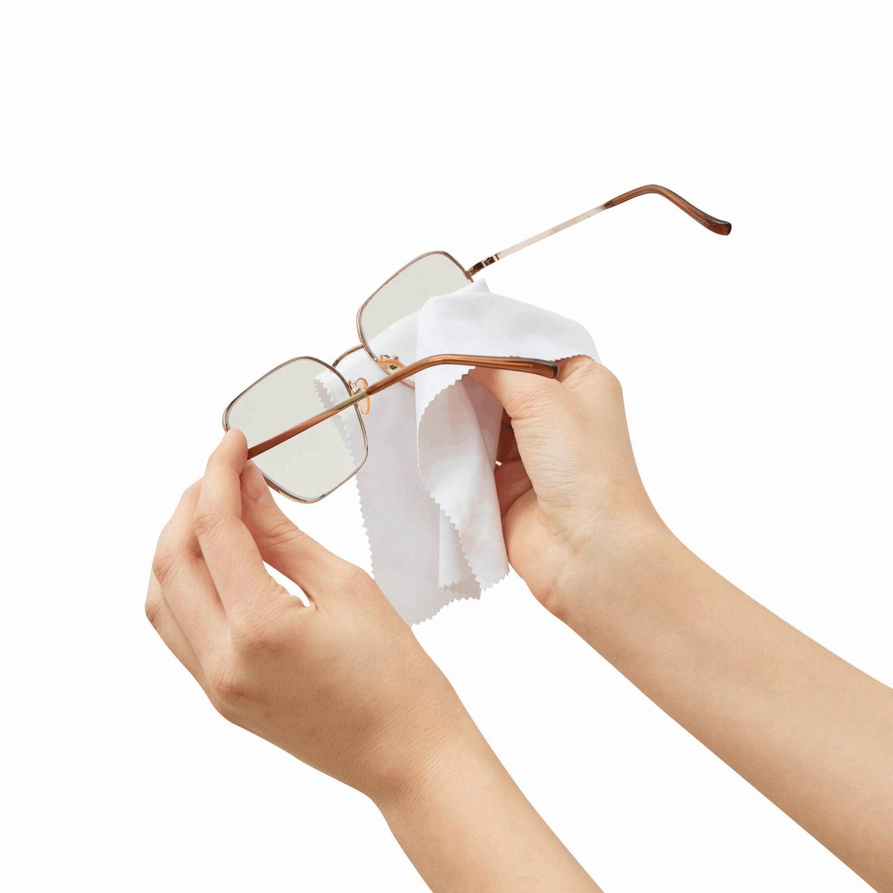 Mikrofaser-Brillenputztuch CLEAN UP - weiß-597