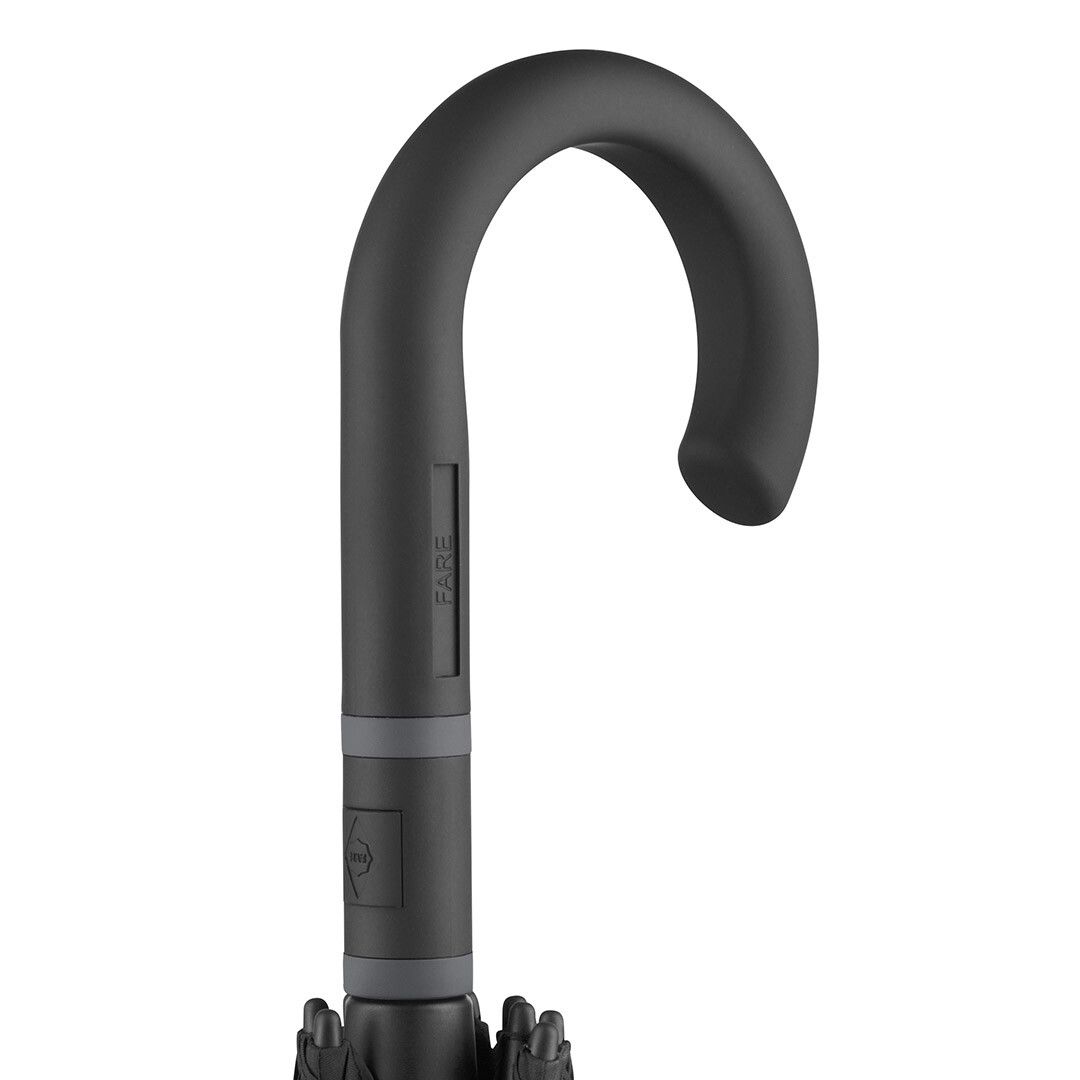 AC-Midsize-Stockschirm FARE® Style Ø112 cm - schwarz - grau-538