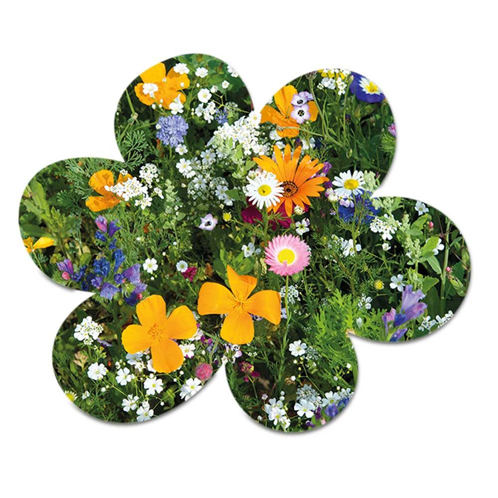 Samenpapier in Klappkärtchen - Blümchen-834