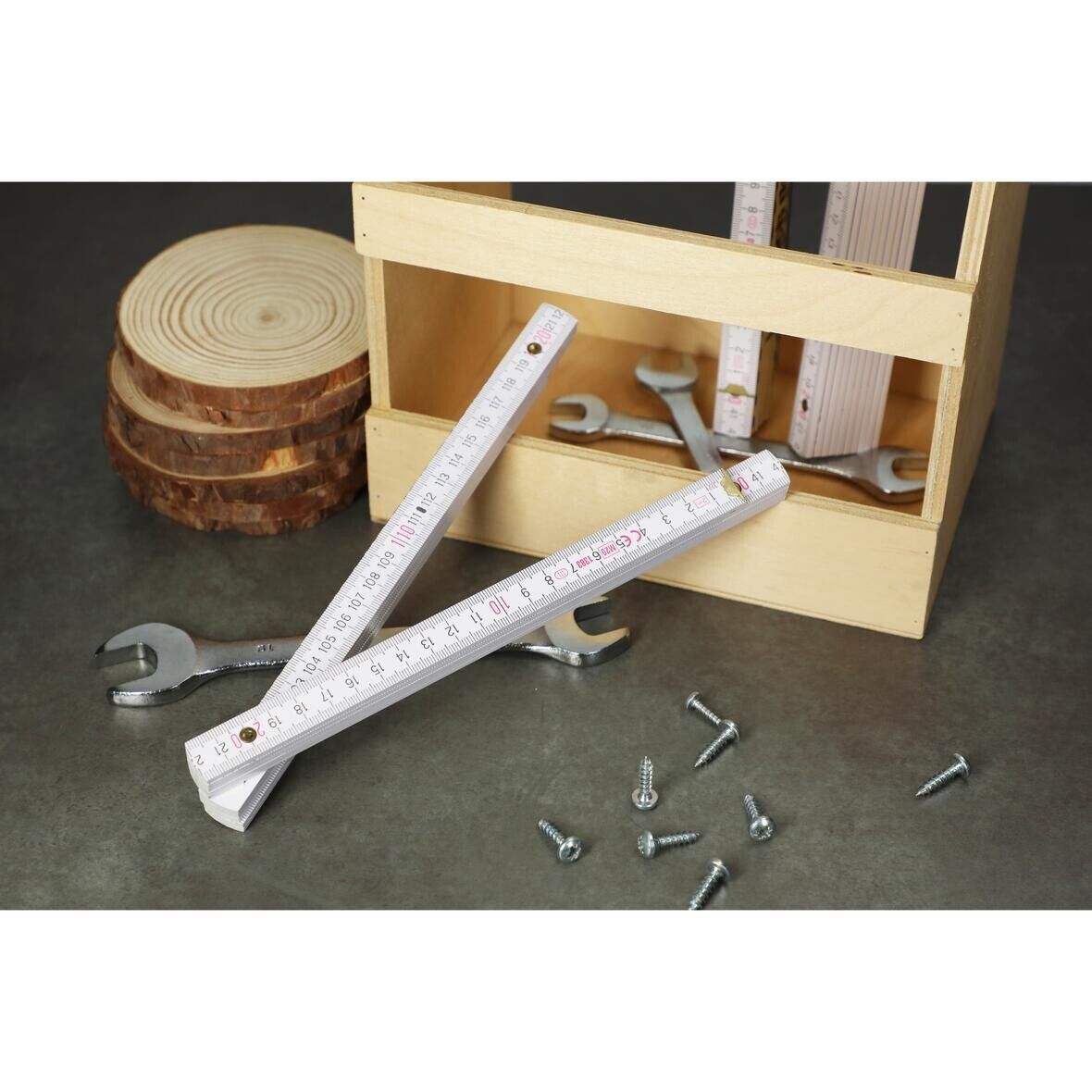 Zollstock Craft 2m - weiß-339