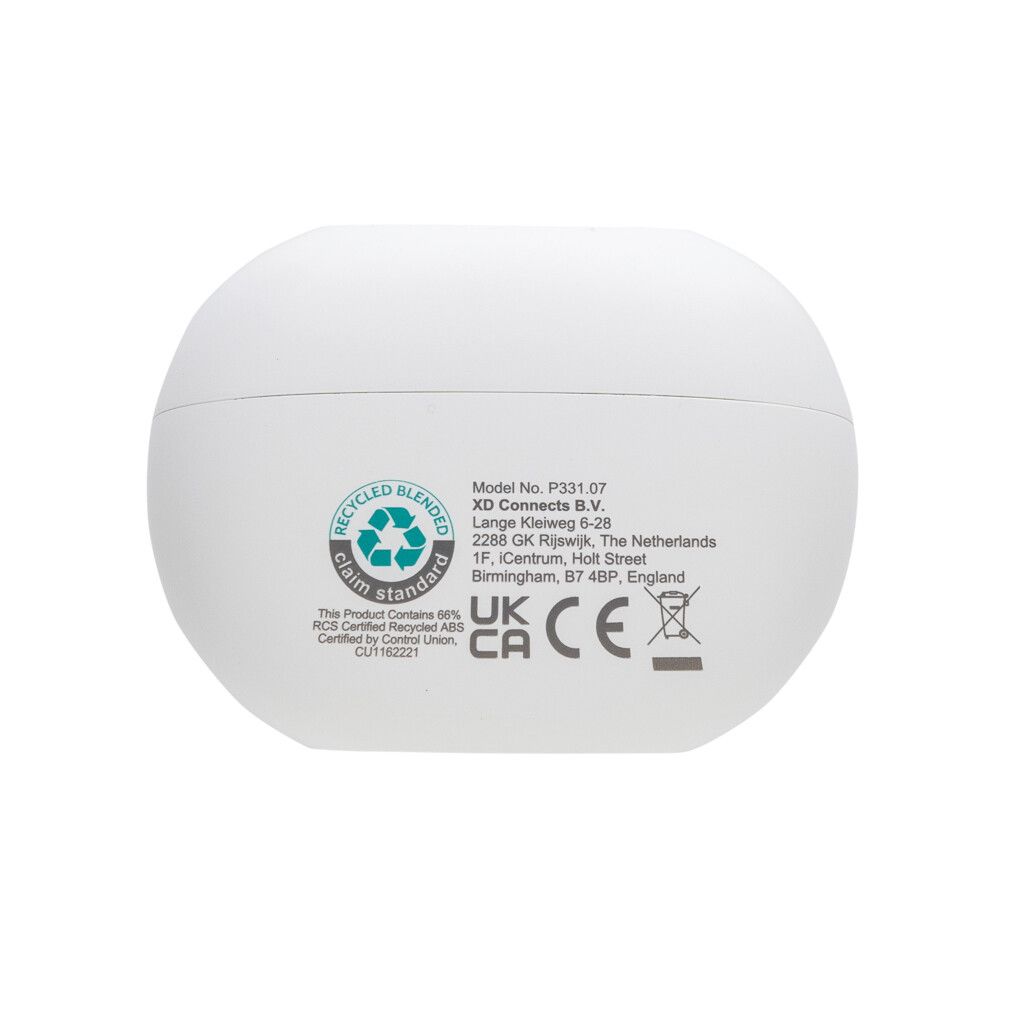 Prolink Hybrid-Kopfhörer ANC/ENC aus RCS rec. Kunststoff - weiß-463