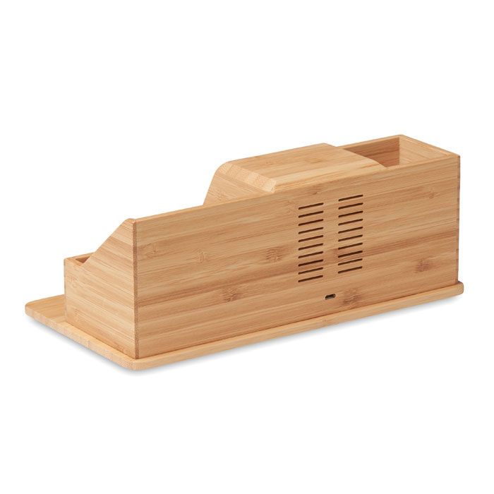 Induktiver Organizer 15W GROOVY - holz-546