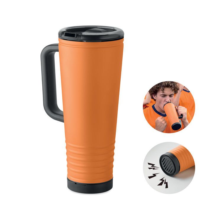 Doppelwandiger Becher 700ml HOWLER CUP - orange-783