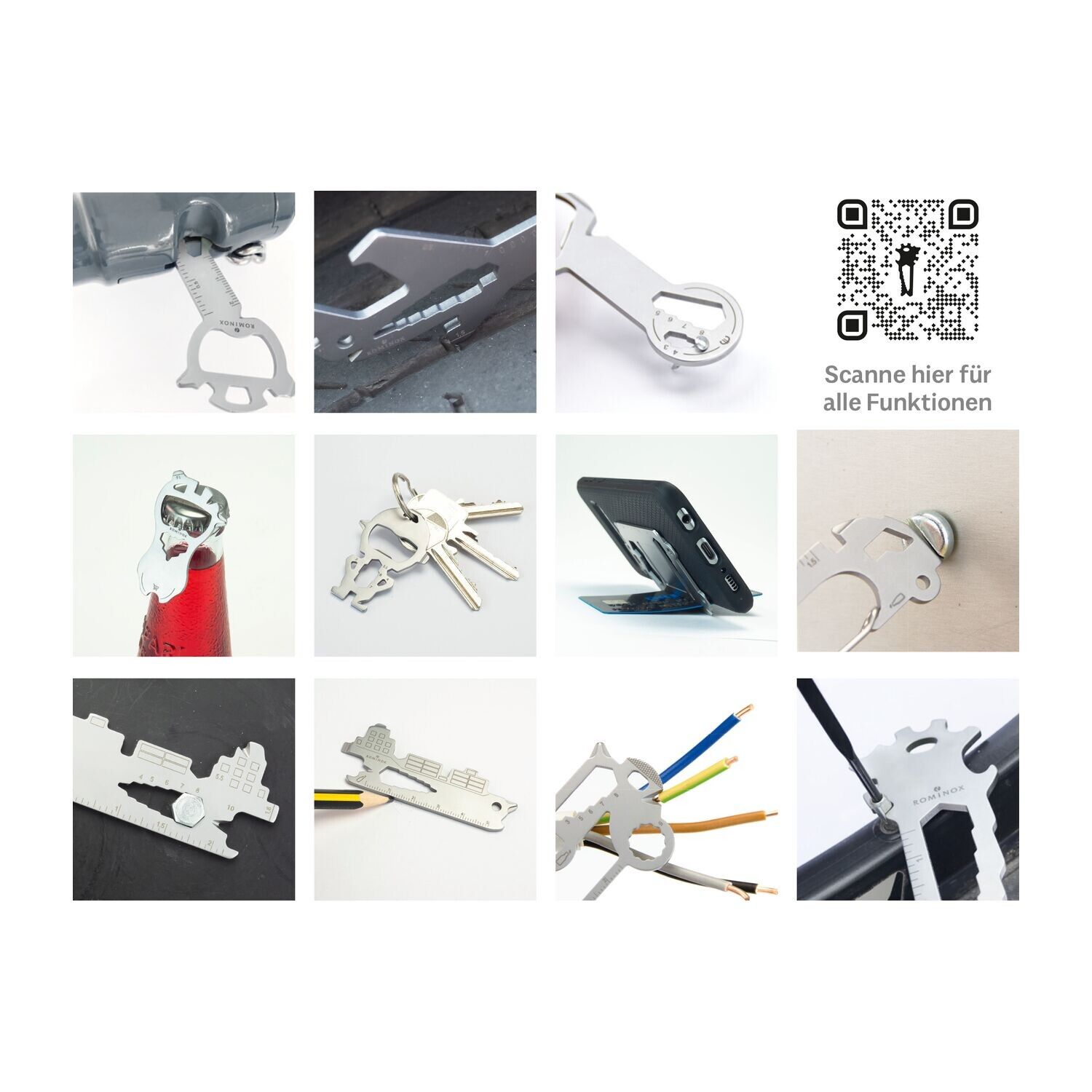 ROMINOX® Key Tool im Motiv-Mäppchen Werkzeug - Key Tool Cargo Ship-303