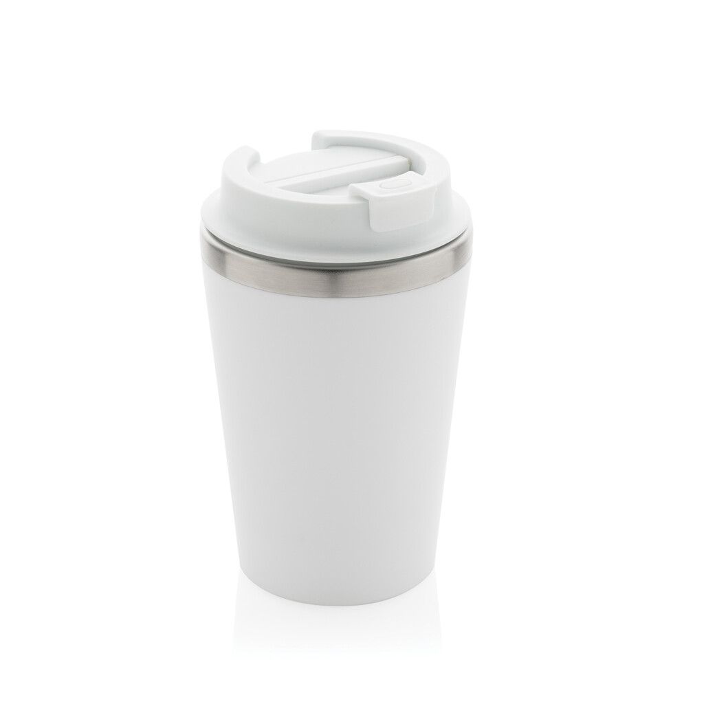 Java 350ml doppelwandiger Becher aus RCS recyceltem PP - weiß-464