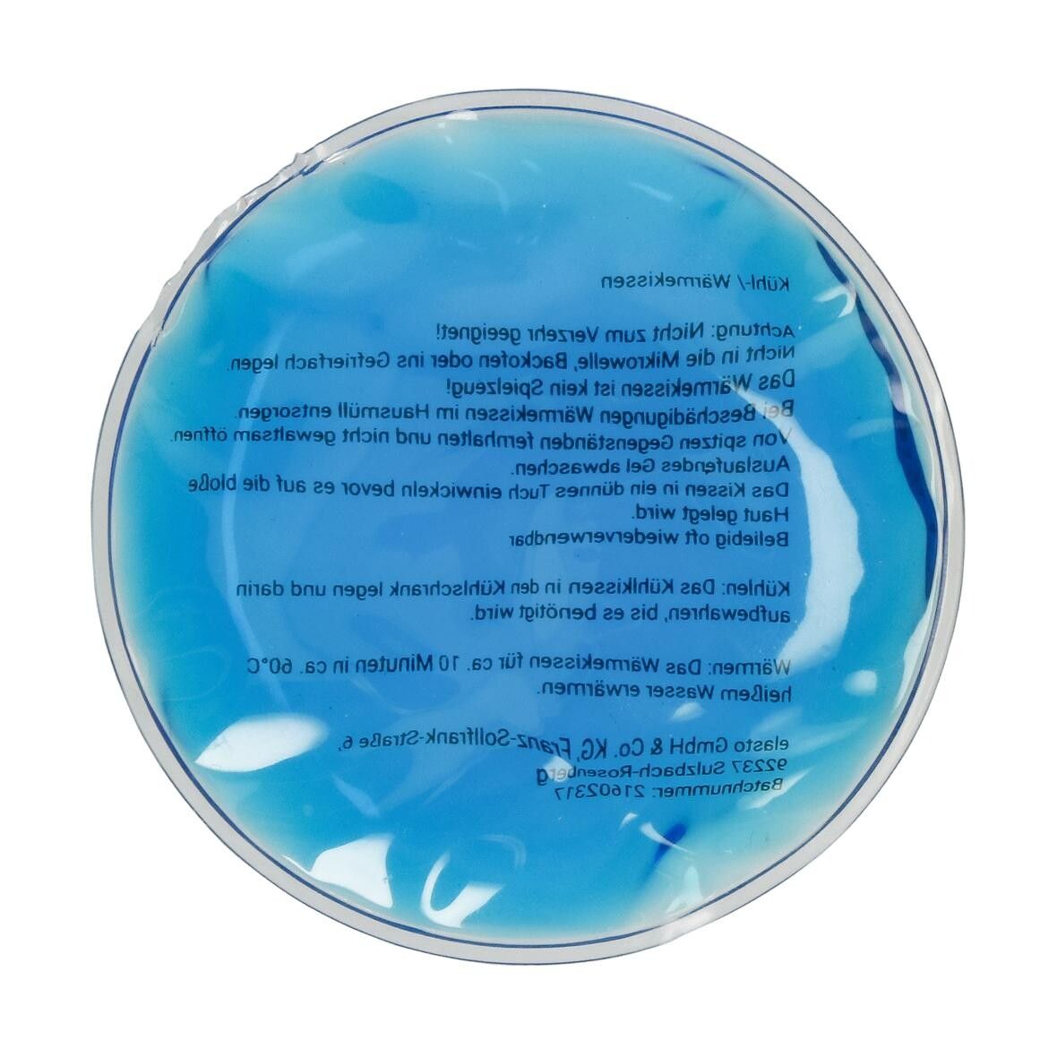 Kühl-/Wärmekissen Round - blau - transparent-748