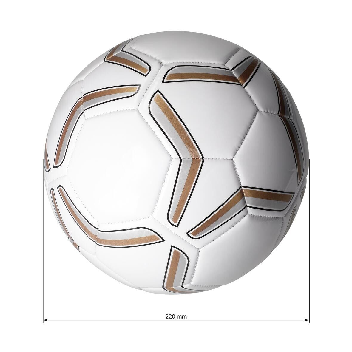 Fußball Strike, groß - weiß - gold - silber-348