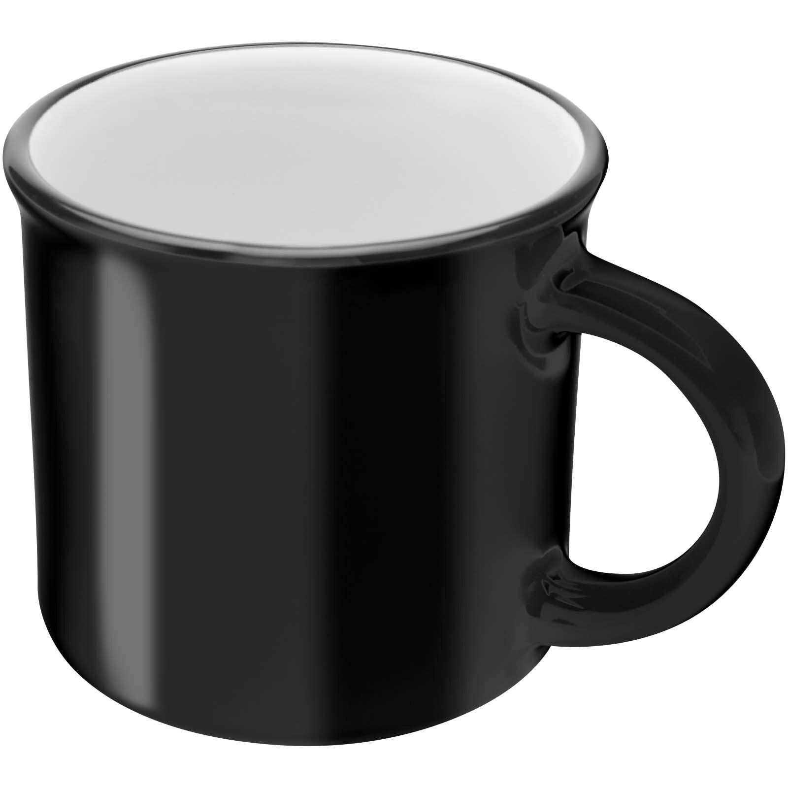 Bari Keramiktasse 240 ml mit glänzender Oberfläche - schwarz-512