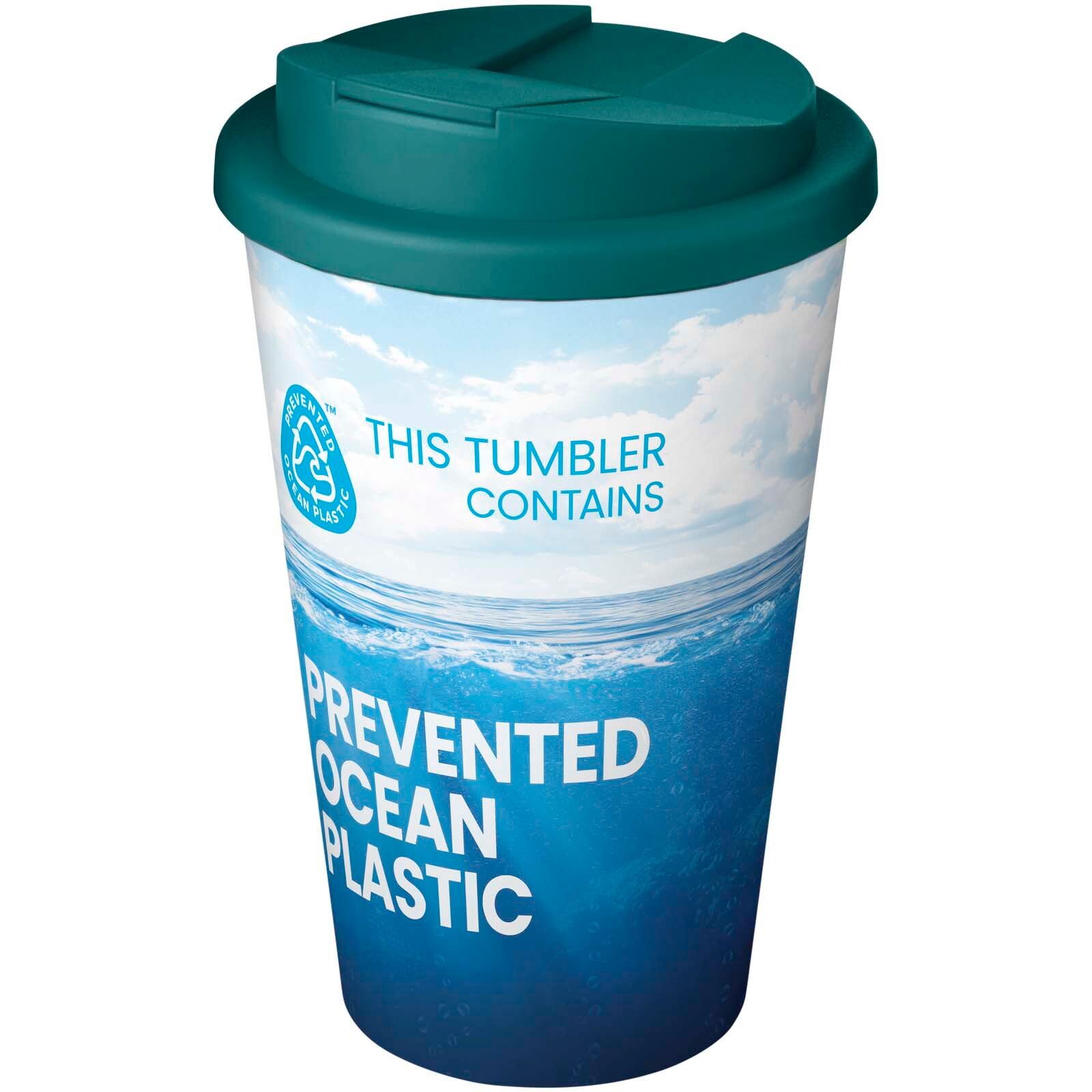 Brite-Americano POP 350 ml isolierter Trinkbecher mit auslaufsicherem Deckel - tiefseeblau-809