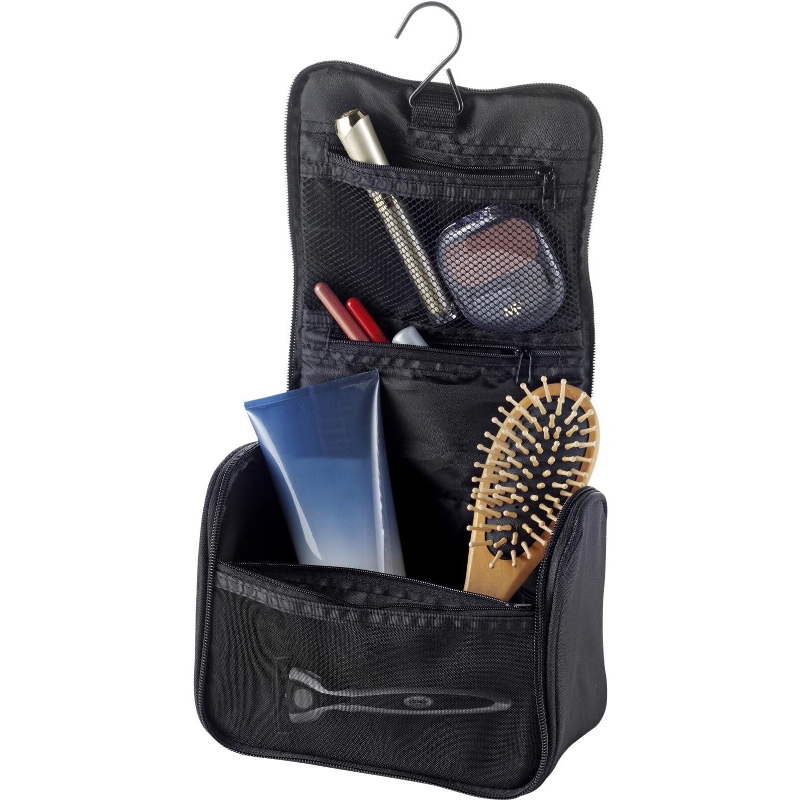 Kulturtasche aus Polyester Noëlle - schwarz-673