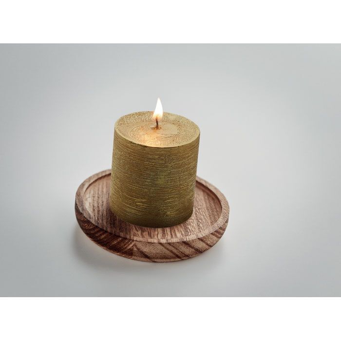 Kerze mit Halter PENTAS - golden-905