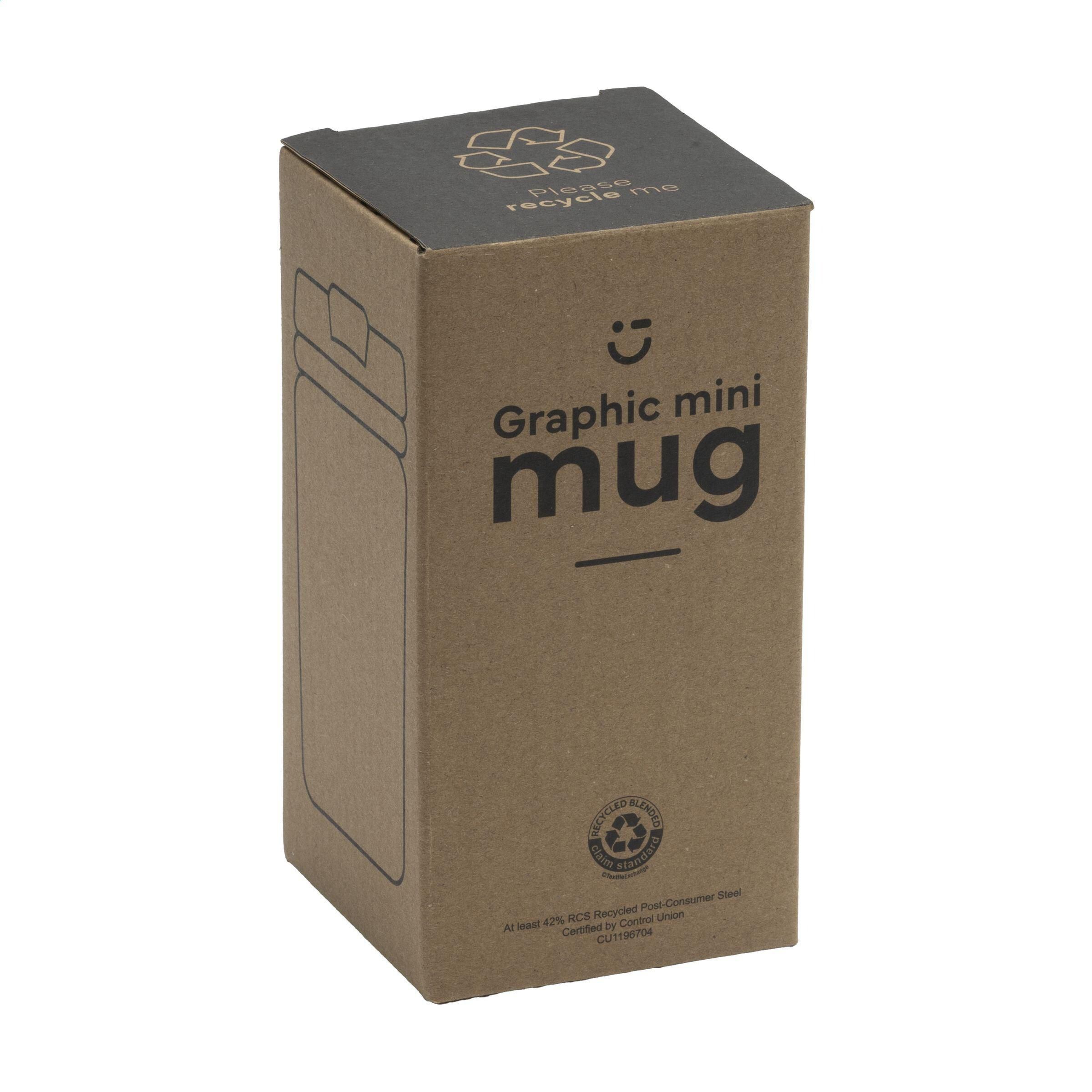 Graphic Mini Mug RCS Recycled Steel 250 ml Thermobecher - silber-63