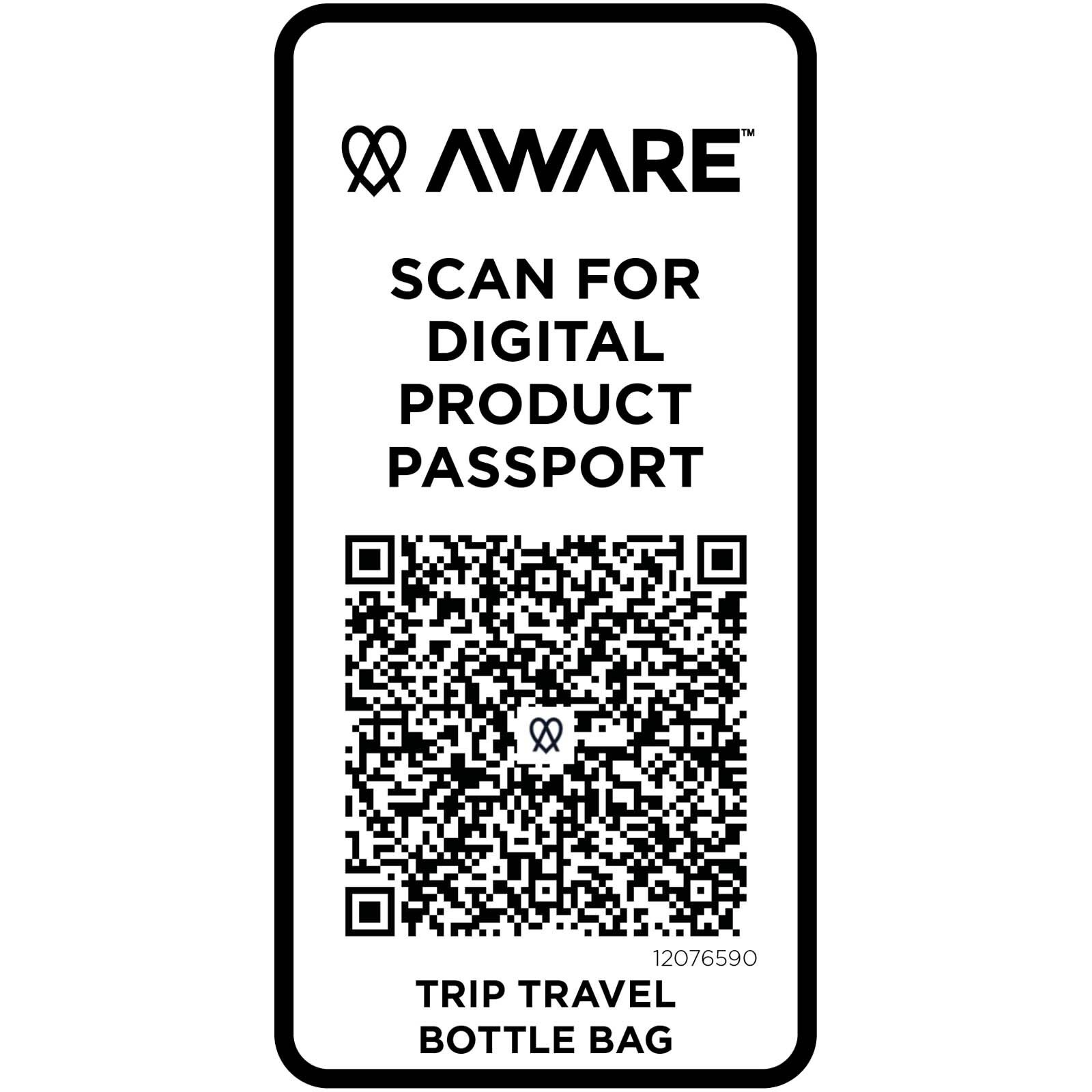 Trip Aware Recycelte Reisetasche für Flaschen 2 L  - schwarz-821