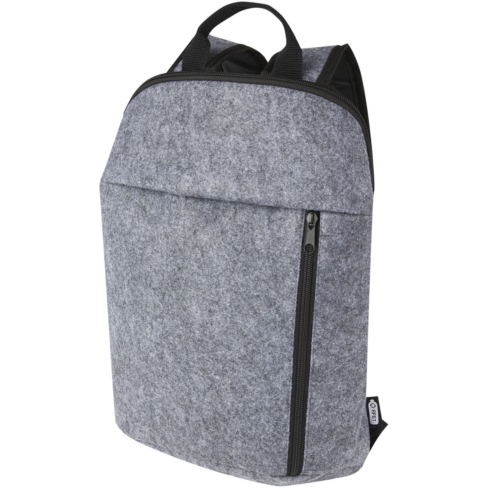 Felta Kühlrucksack aus GRS-recyceltem Filz 7 L - mittelgrau-209