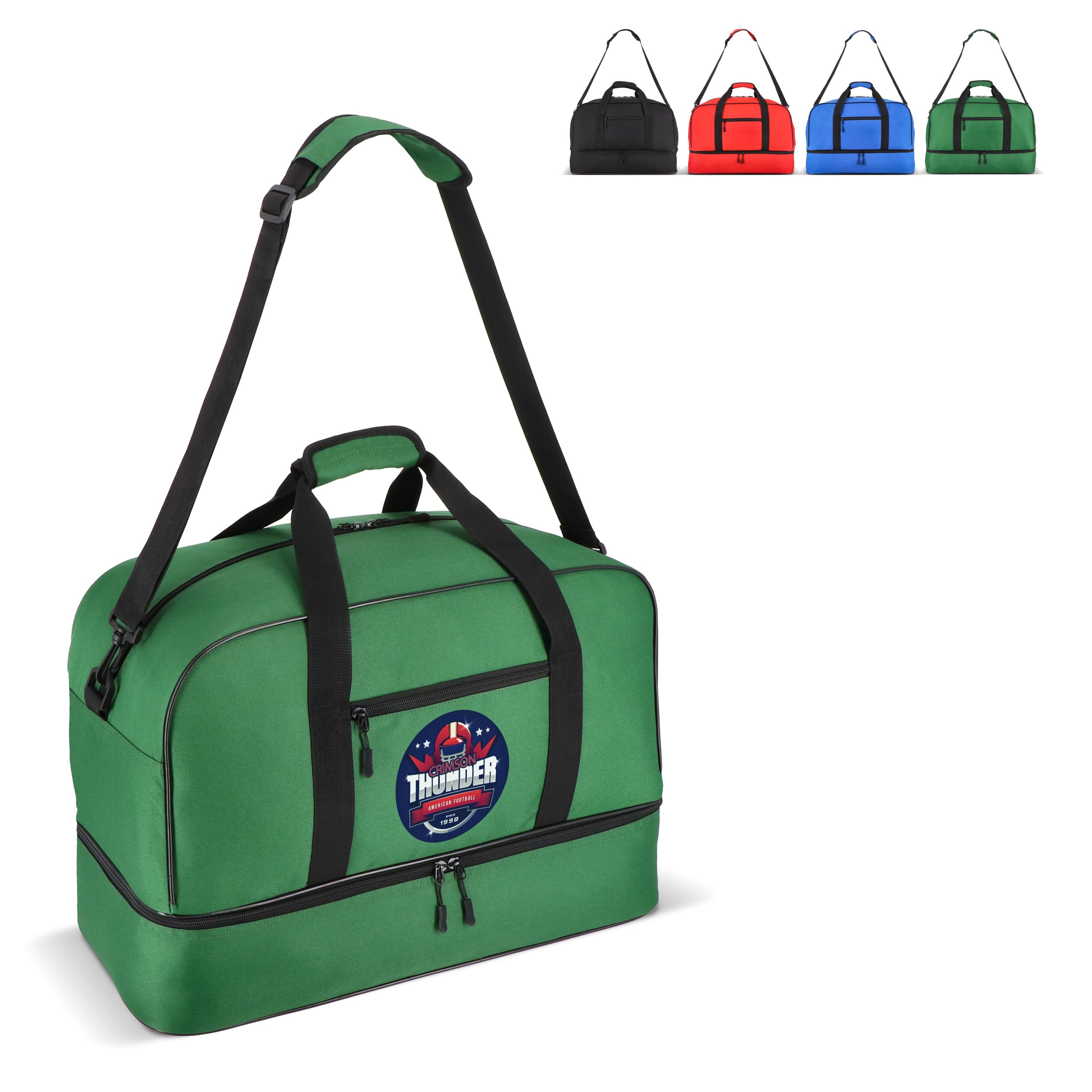 R-PET 600D Sport- und Reisetasche 55,5 x 25 x 36 cm 50 l - grün-825
