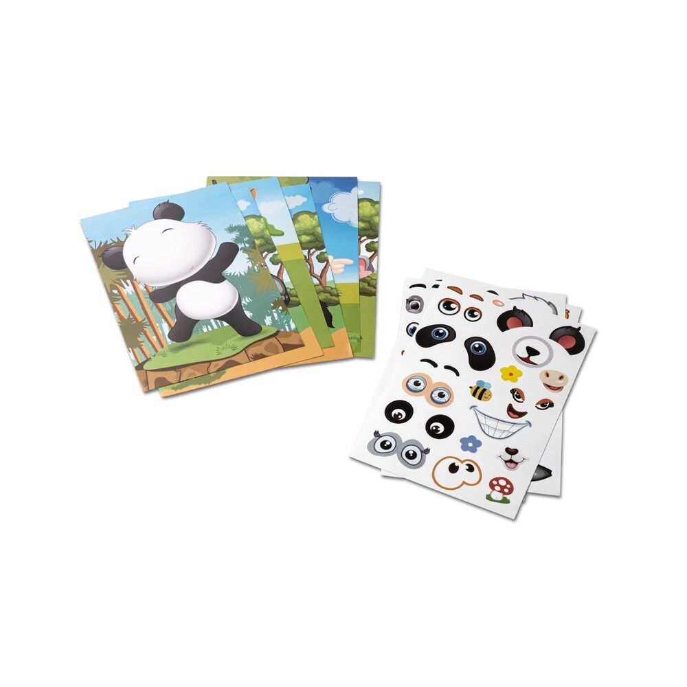 MADAGASCAR Sticker-Set mit sechs Blättern - weiß-456