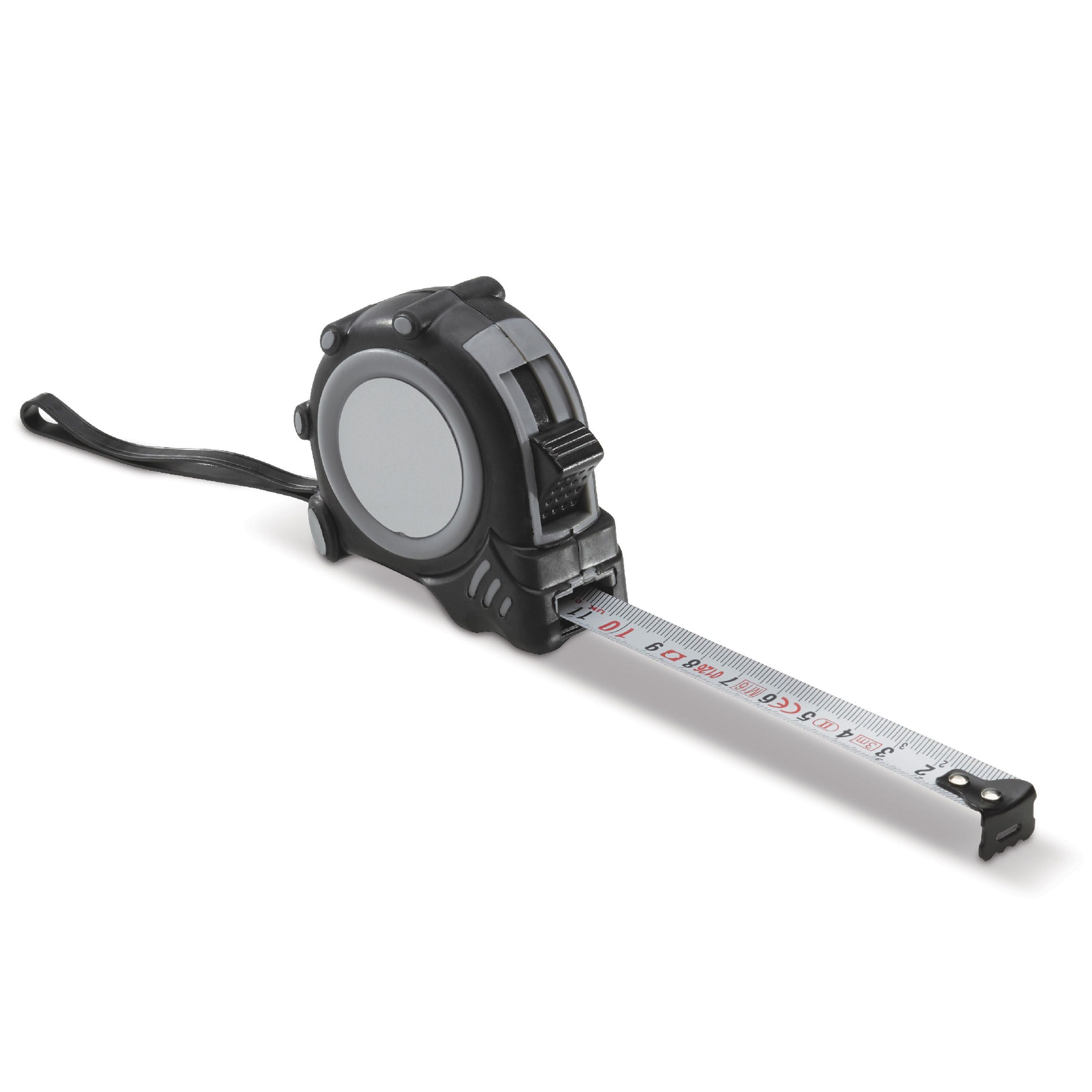 Maßband Fix 3m - grau  -  schwarz-214