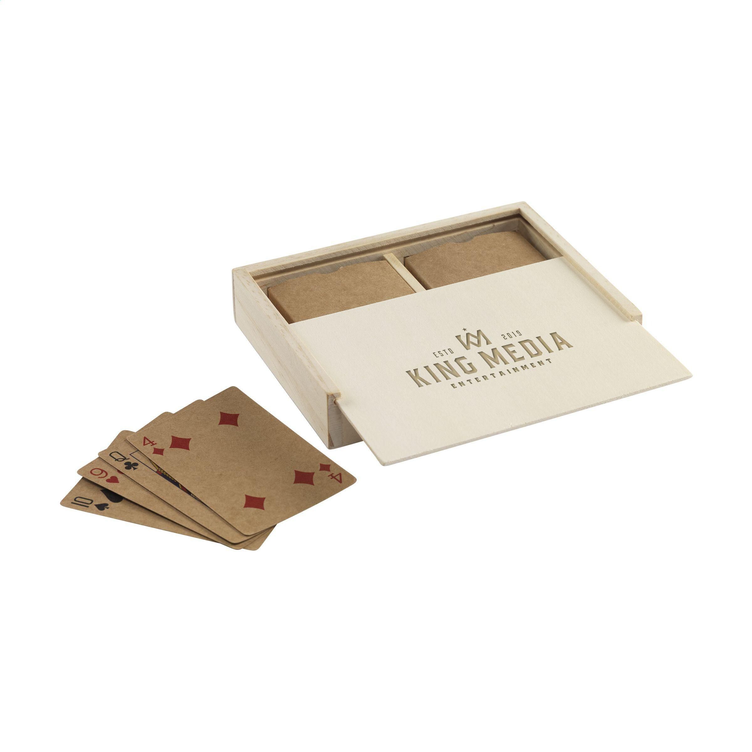 Recycled Playing Cards Double Spielkarten - holz-141