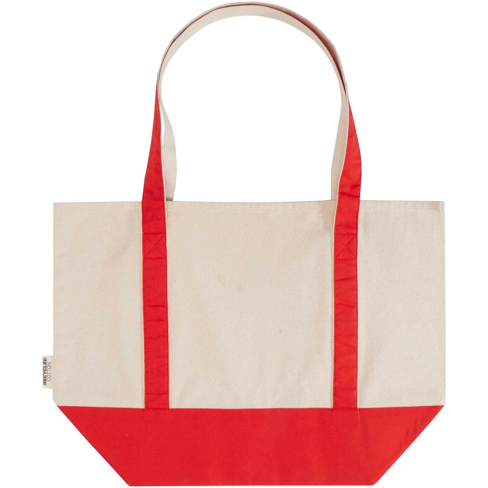 Sam 320 g/m² Tragetasche aus GRS recycelter Baumwolle - rot -  natur-171