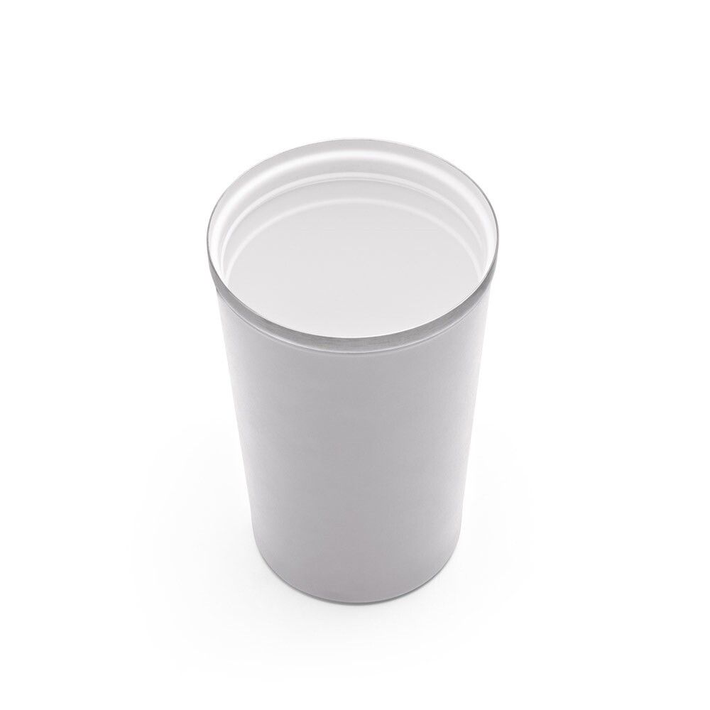 PHELPS CERAMIC Trinkflasche aus mattiertem Glas 500ml - hellgrau-978