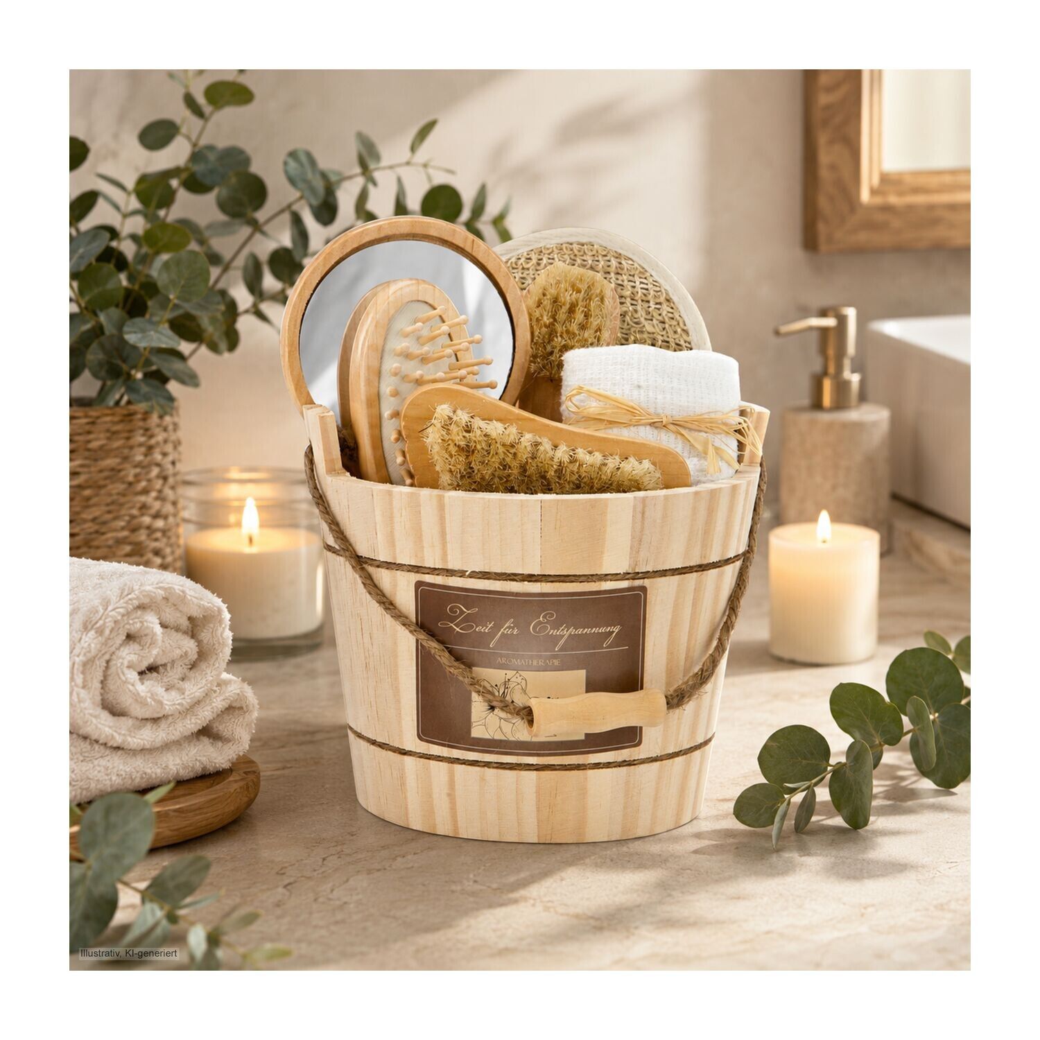 Wellness-Geschenkset: Holzzuber-82