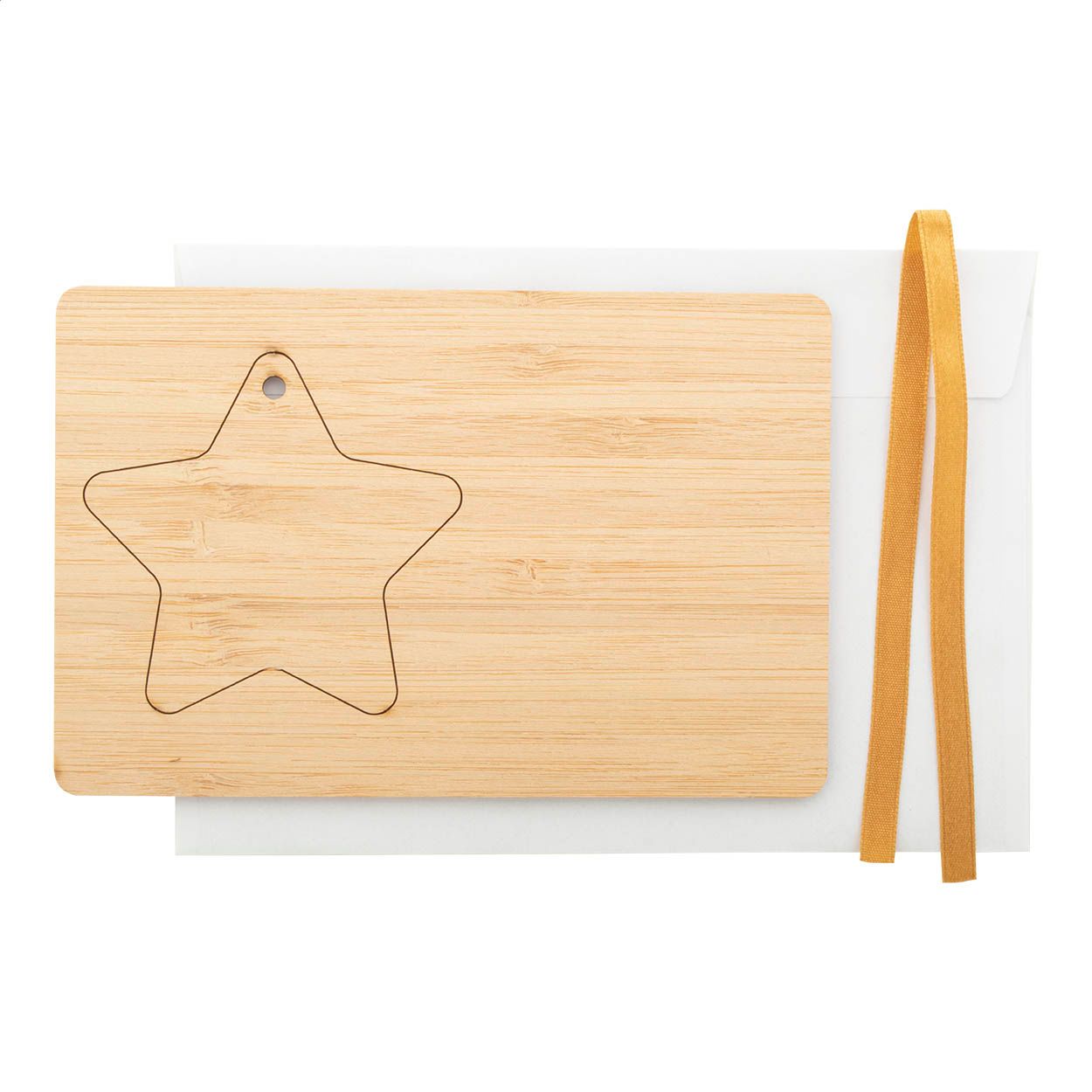 BooCard Weihnachtskarte, Stern - natur-606