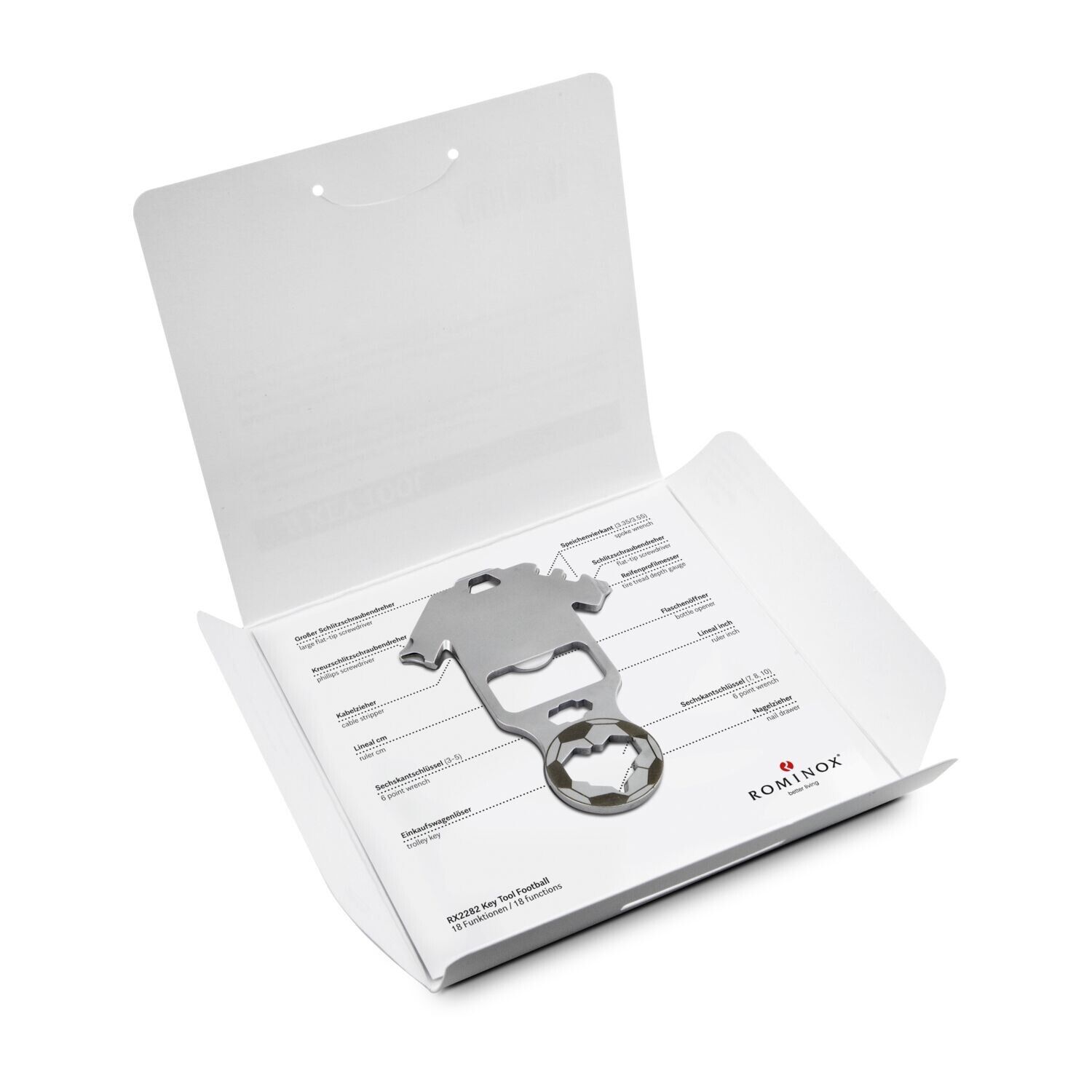 ROMINOX® Key Tool im Motiv-Mäppchen Werkzeug - Key Tool Football-913
