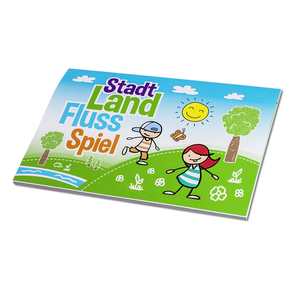 Stadt-Land-Fluss - Block mit 1-c Logoeindruck-861