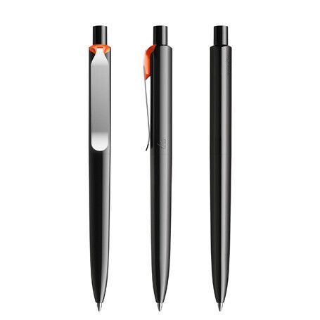 black - silver - orange
