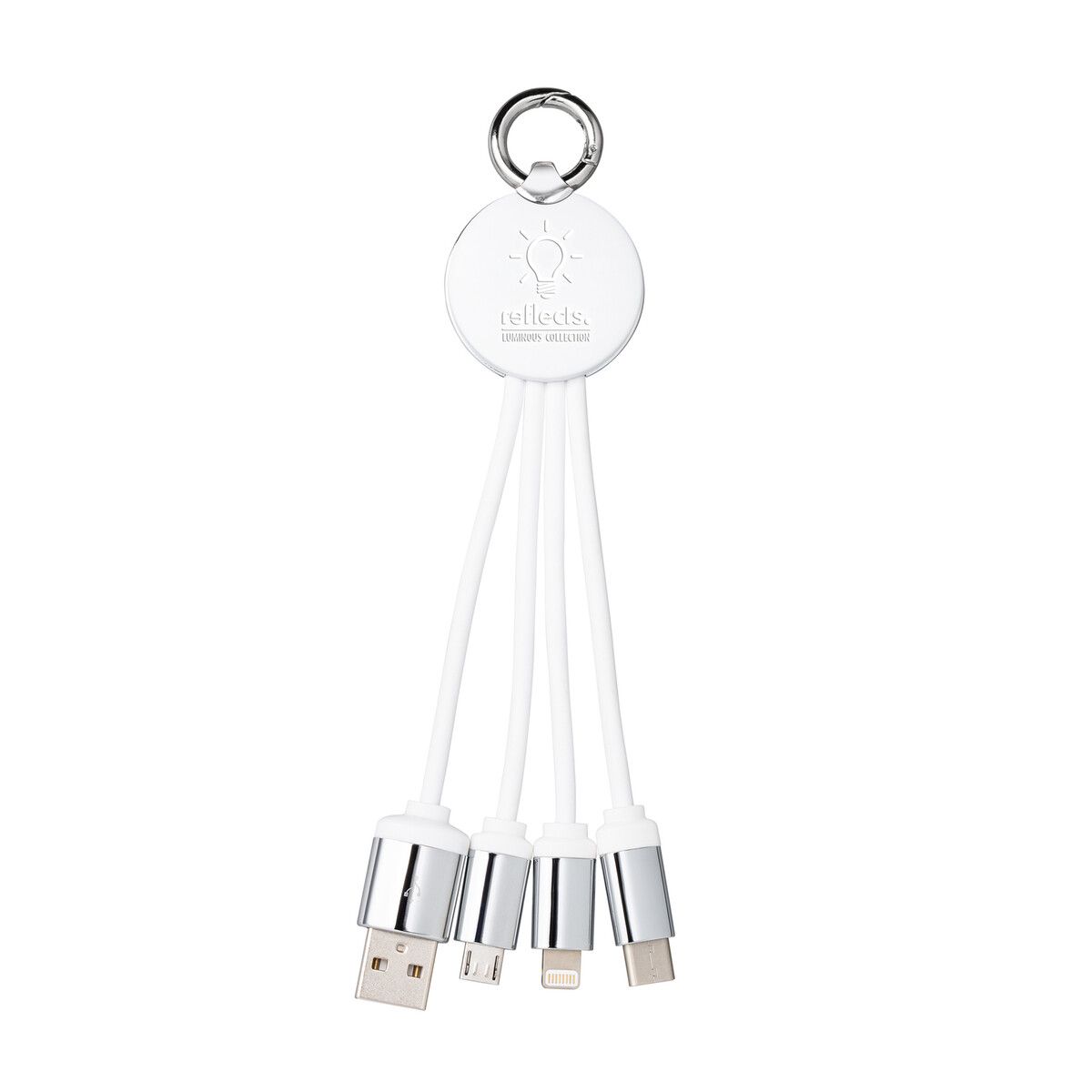 3-in-1 Ladekabel mit Beleuchtung PUHALANI - weiß - weiß-504