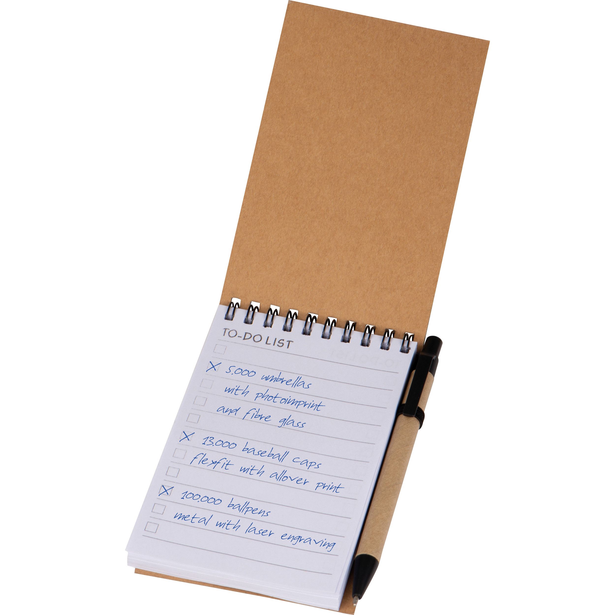 Ringbuch mit Kugelschreiber und "To do Liste" - schwarz-673