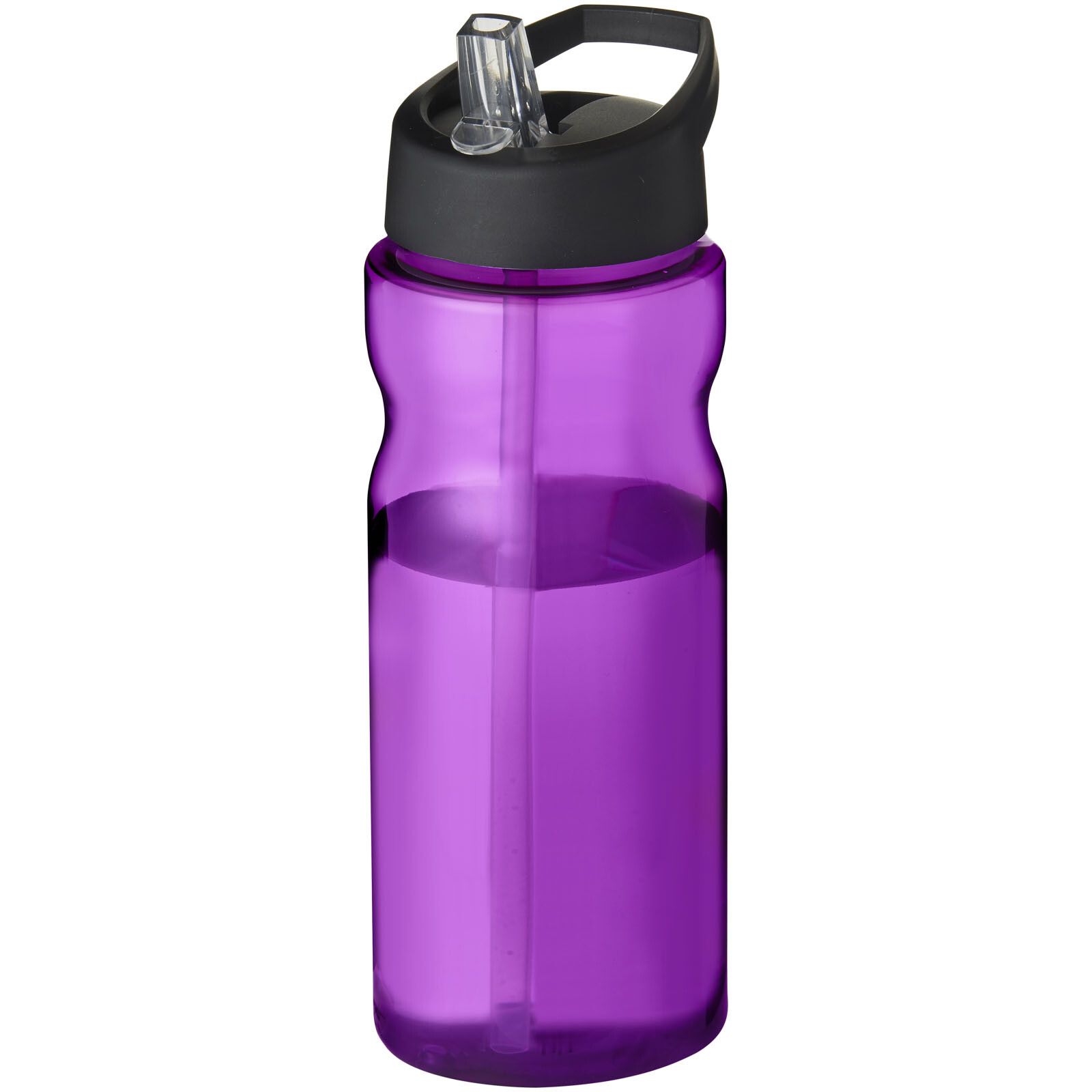 H2O Active Eco Base 650 ml Sportflasche mit Ausgussdeckel - lila -  schwarz-873