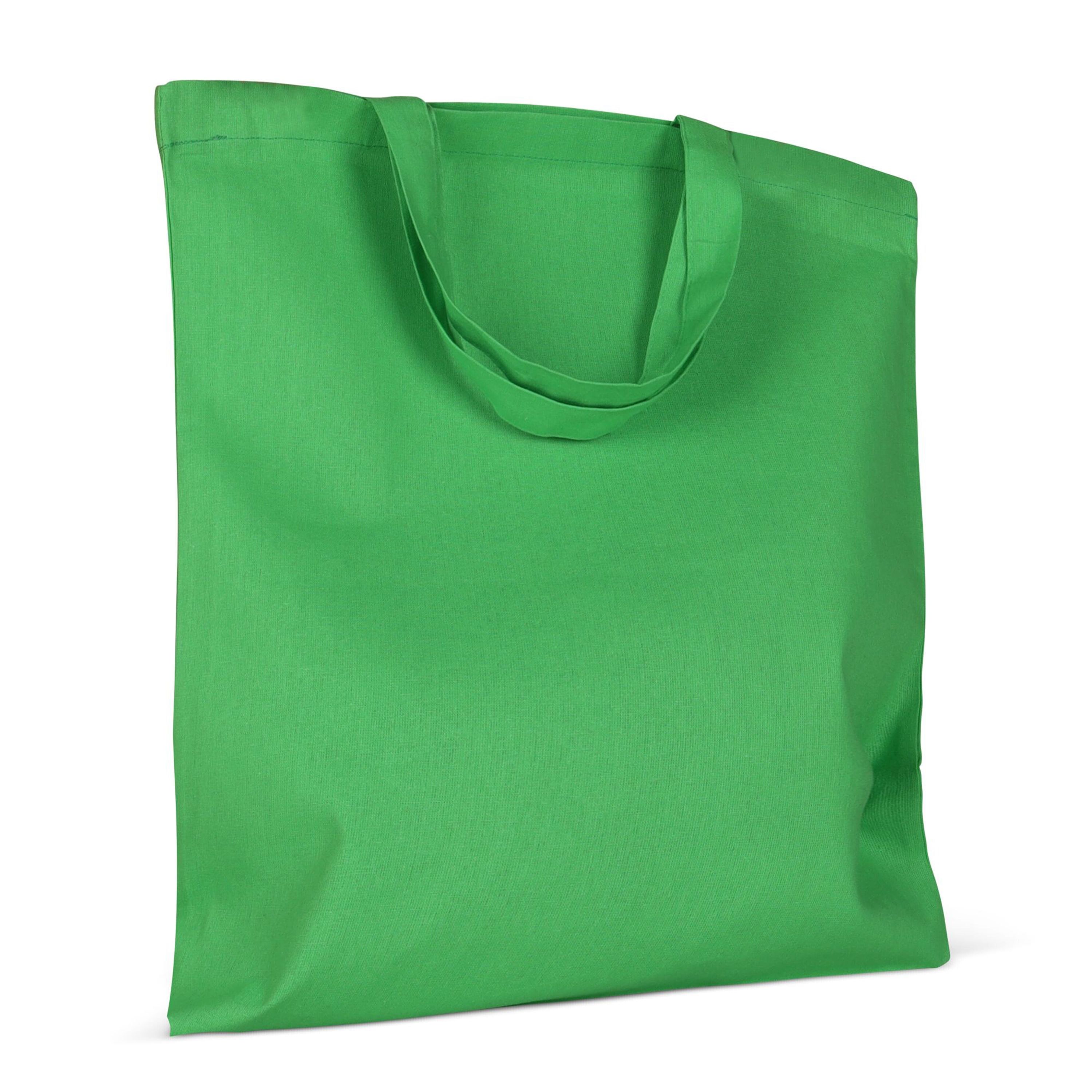 Einkaufstasche OEKO-TEX® 140g/m² 38x42 cm kurze Henkel - hellgrün-684