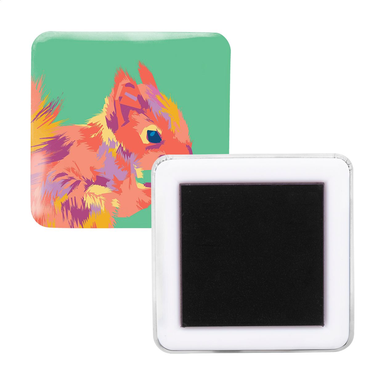 MagBadge Square Kühlrschrankmagnet - weiß-853