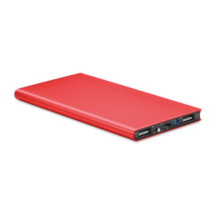 Powerbank 8000 mAh POWERFLAT8 - rot-317