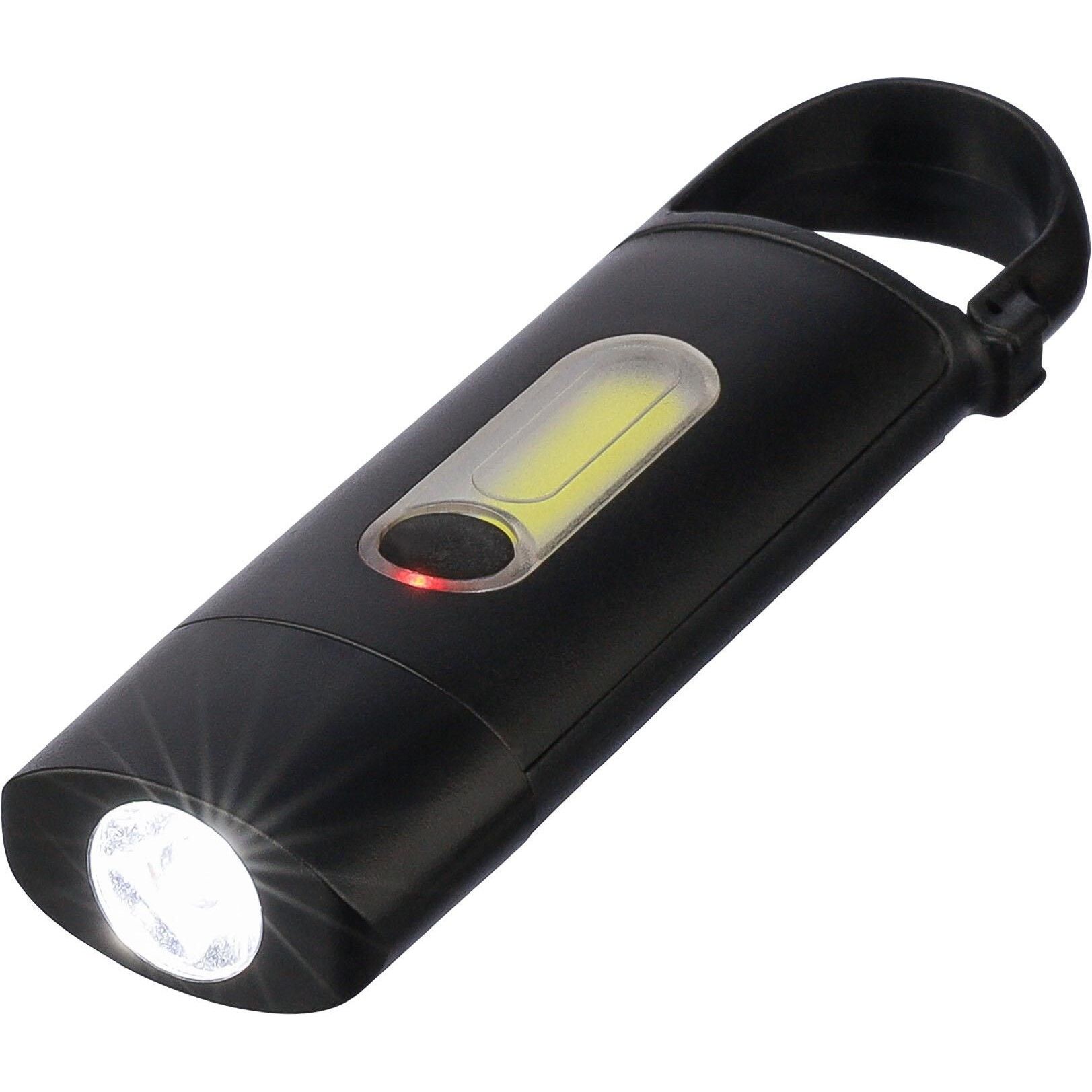 Recycelte ABS Mini-Taschenlampe Zai - schwarz-274